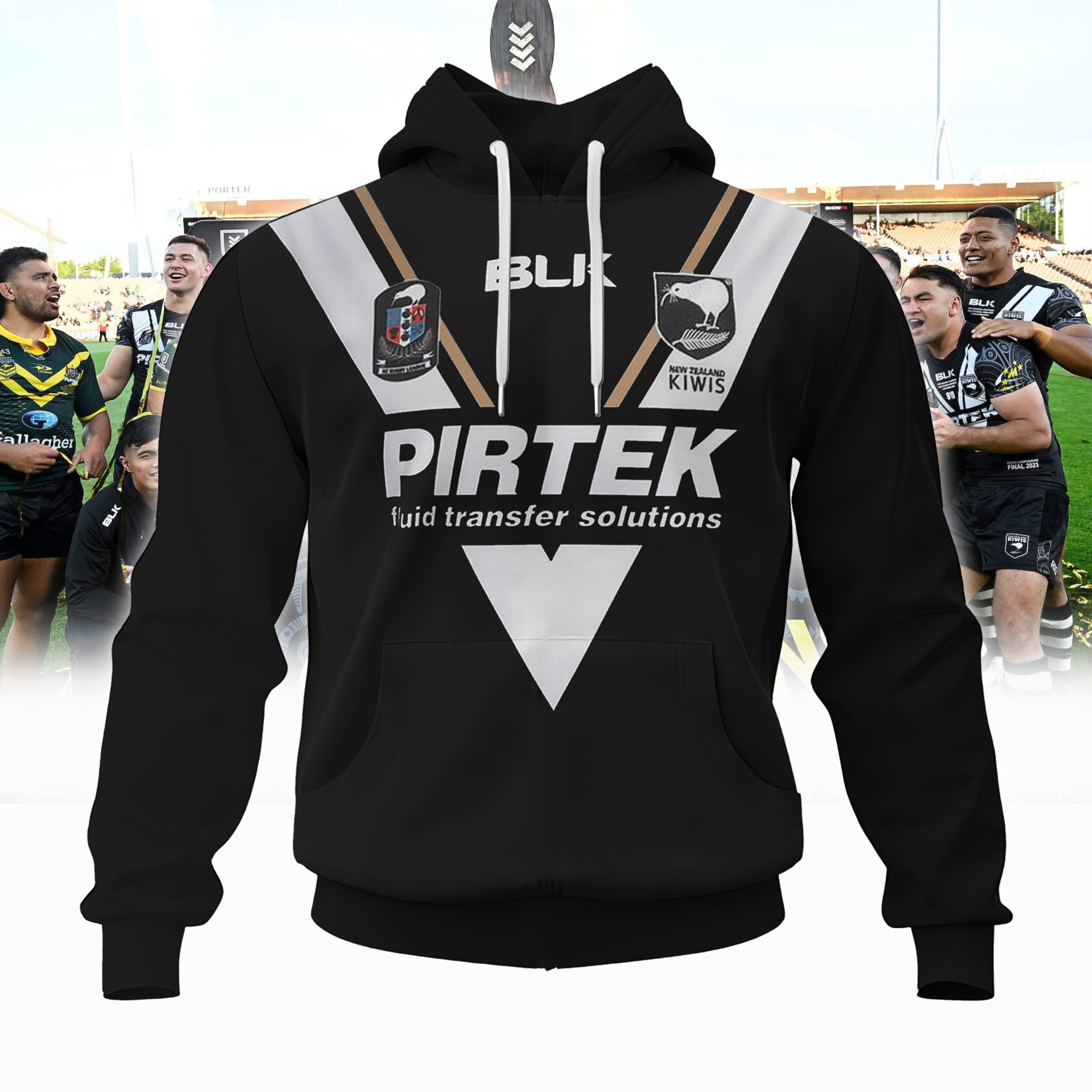 NZ Kiwis 2023 Pacific Championship Champions Hoodie - Famjoys NZ Kiwis 2023 Pacific Championship Champions Hoodie - Famjoys