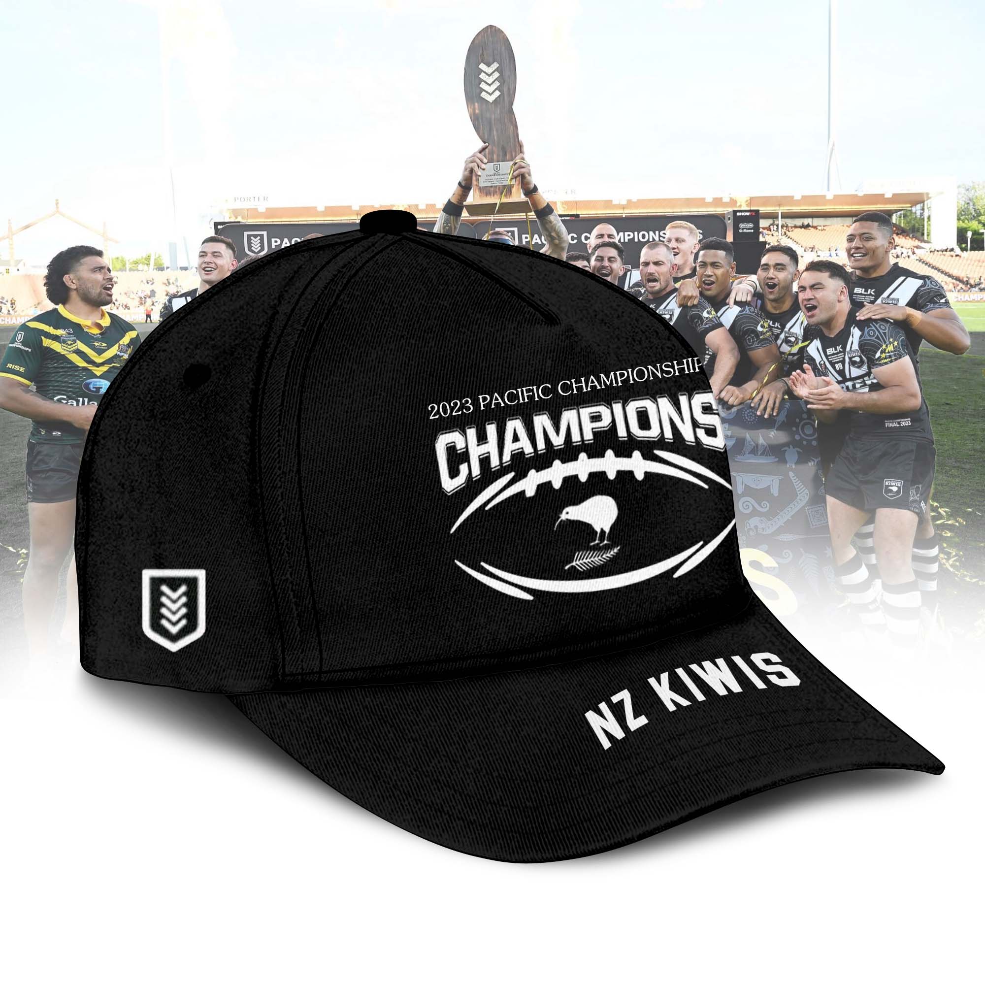 NZ Kiwis Pacific Championship Champions Cap - Famjoys NZ Kiwis Pacific Championship Champions Cap - Famjoys