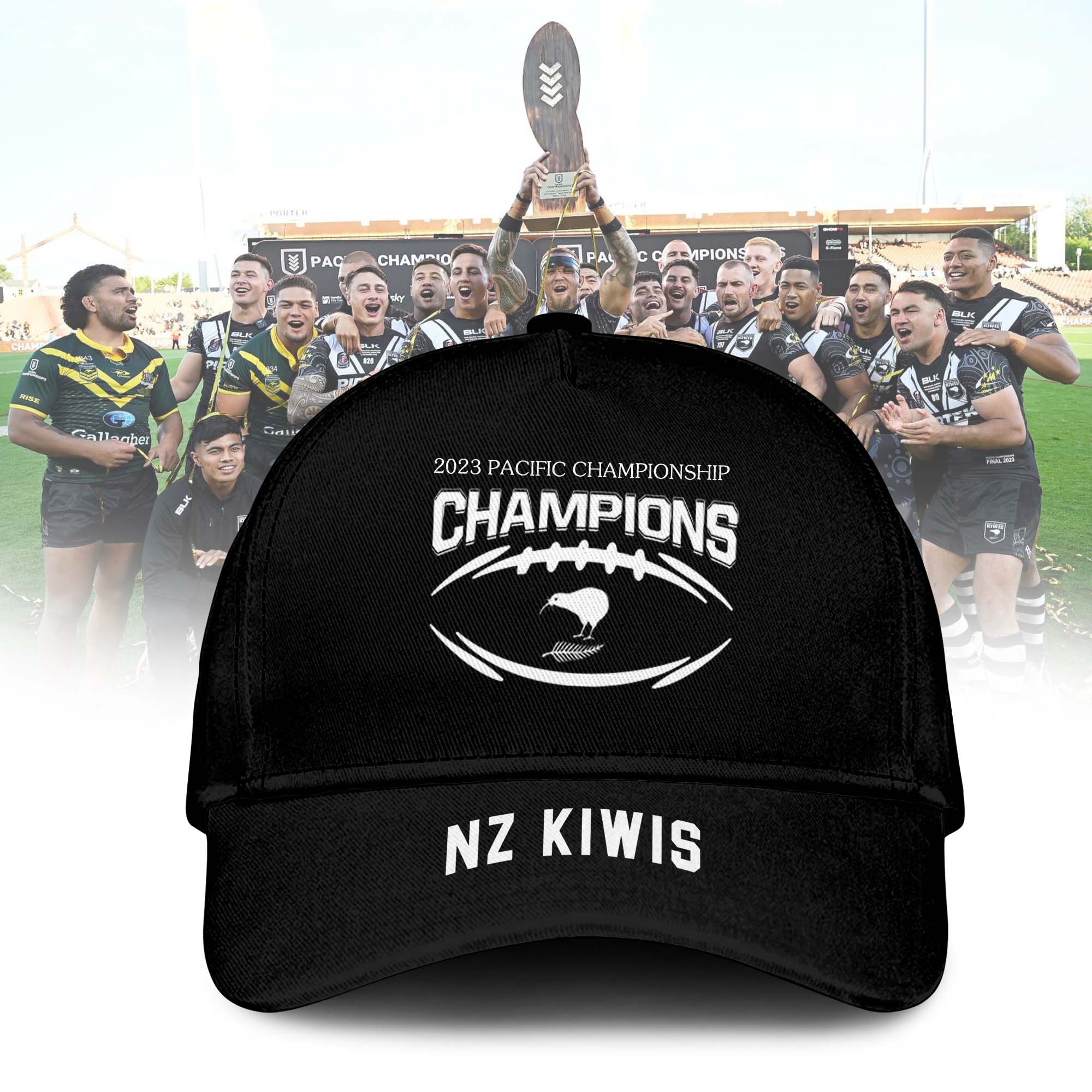 NZ Kiwis Pacific Championship Champions Cap - Famjoys NZ Kiwis Pacific Championship Champions Cap - Famjoys