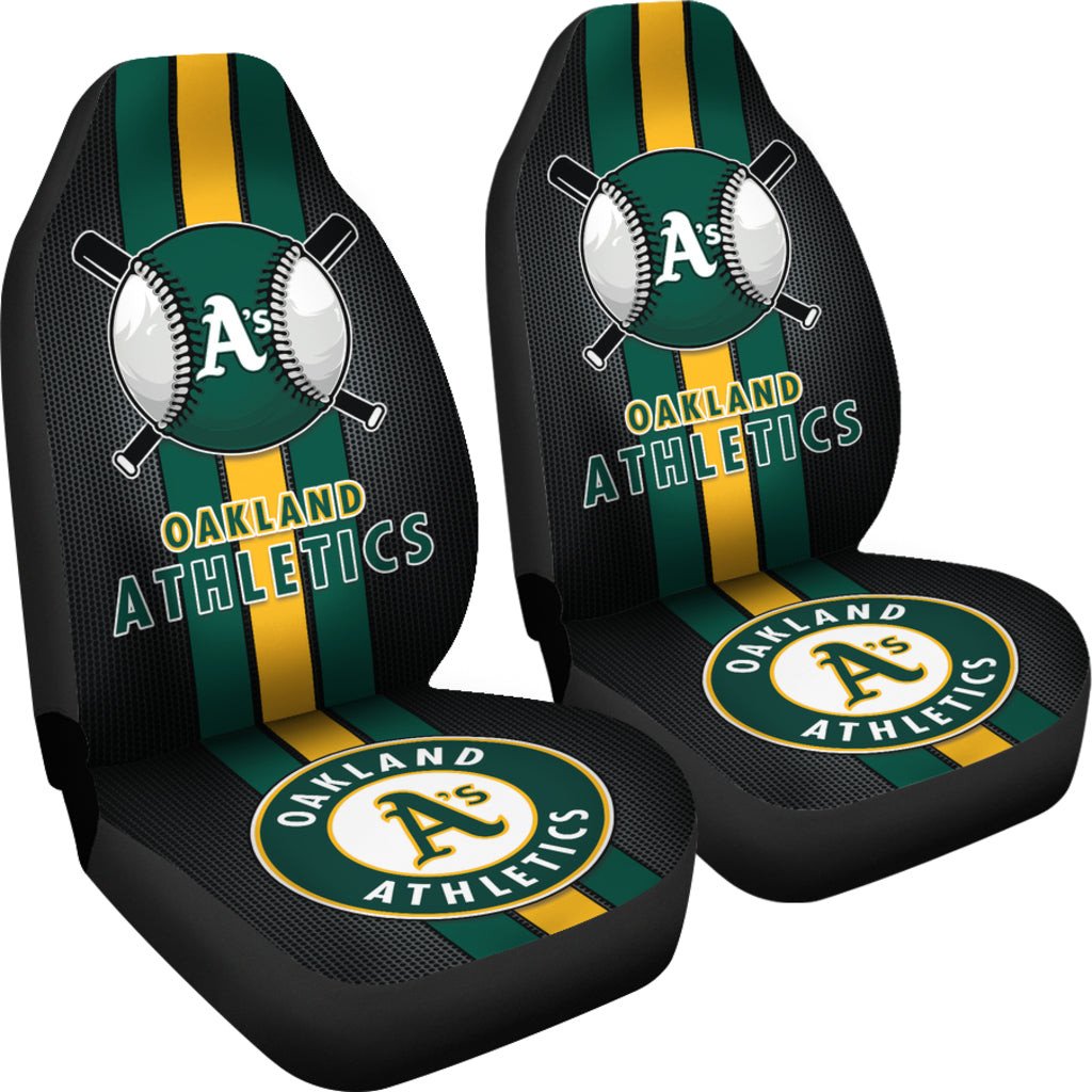 Oakland Athletics Car Seat Covers MBL Baseball Ph220914-21 - Famjoys Oakland Athletics Car Seat Covers MBL Baseball Ph220914-21 - Famjoys