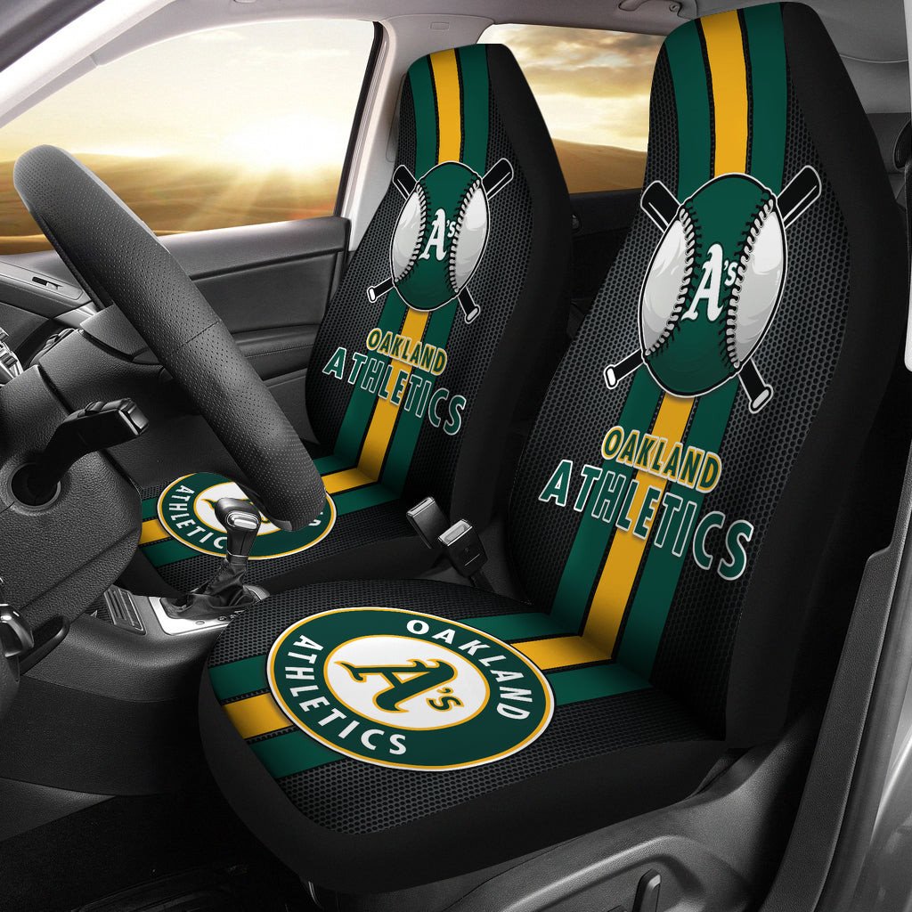 Oakland Athletics Car Seat Covers MBL Baseball Ph220914-21 - Famjoys Oakland Athletics Car Seat Covers MBL Baseball Ph220914-21 - Famjoys