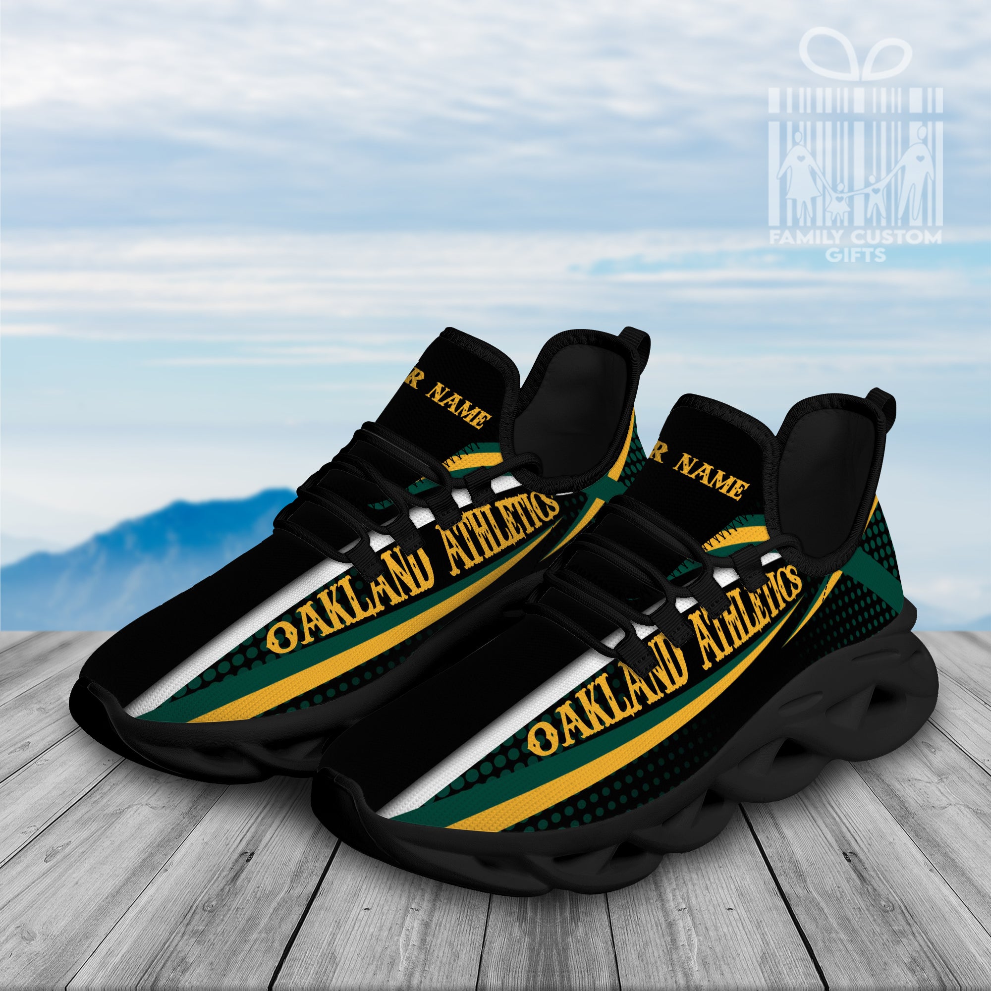 Oakland Athletics Custom Baseball Personalized Max Soul Sneakers Running Sport Shoes for Men Women - Famjoys Oakland Athletics Custom Baseball Personalized Max Soul Sneakers Running Sport Shoes for Men Women - Famjoys