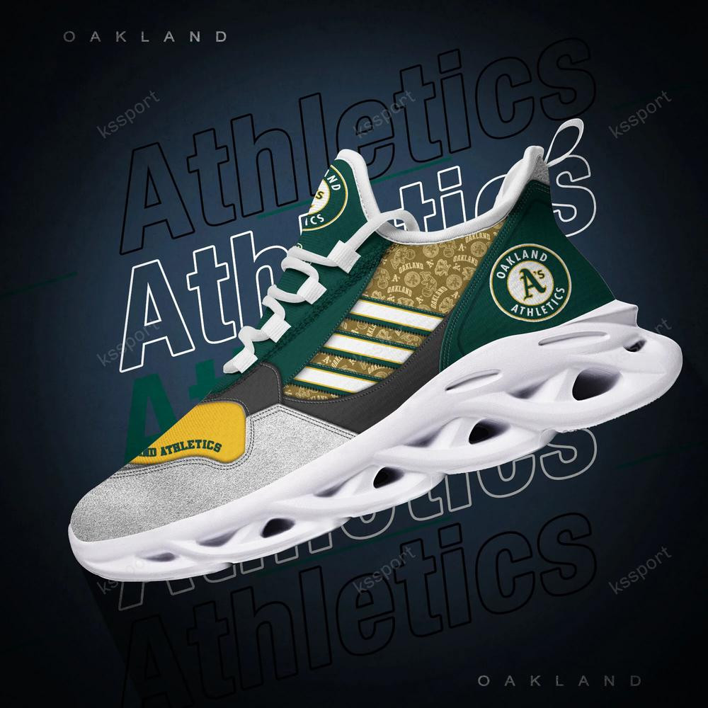 Oakland Athletics Max Soul Clunky, Running Sneakers - Famjoys Oakland Athletics Max Soul Clunky, Running Sneakers - Famjoys