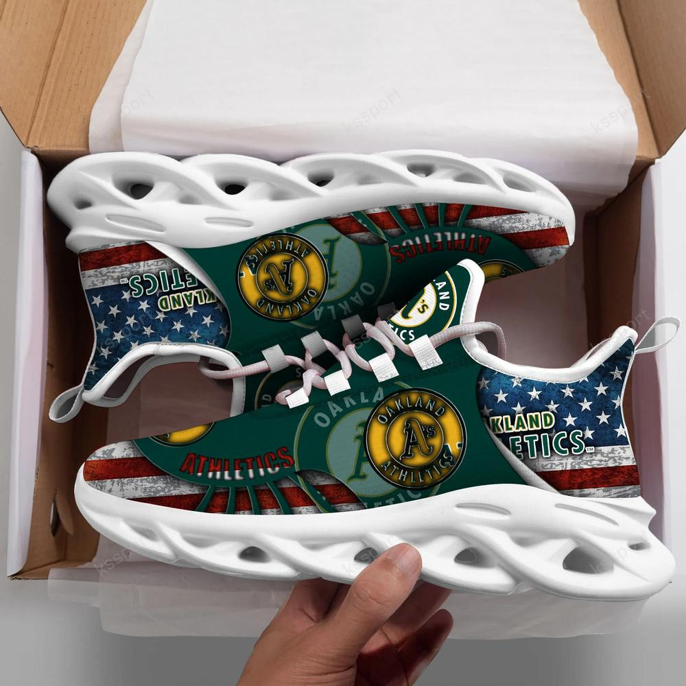 Oakland Athletics Max Soul Clunky Shoes - Famjoys Oakland Athletics Max Soul Clunky Shoes - Famjoys