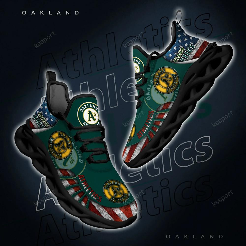 Oakland Athletics Max Soul Clunky Shoes - Famjoys Oakland Athletics Max Soul Clunky Shoes - Famjoys