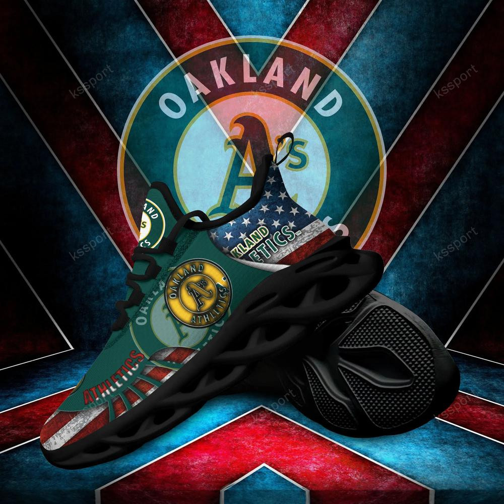 Oakland Athletics Max Soul Clunky Shoes - Famjoys Oakland Athletics Max Soul Clunky Shoes - Famjoys
