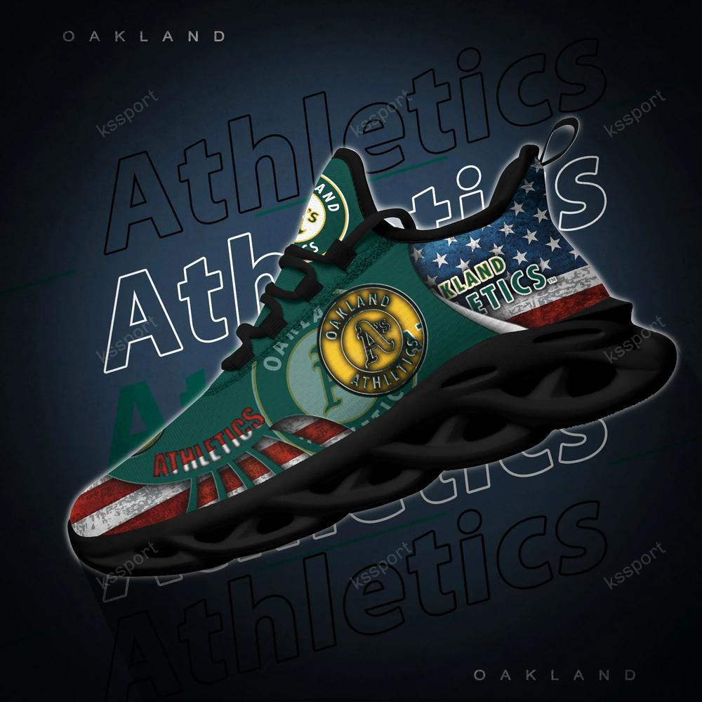 Oakland Athletics Max Soul Clunky Shoes - Famjoys Oakland Athletics Max Soul Clunky Shoes - Famjoys