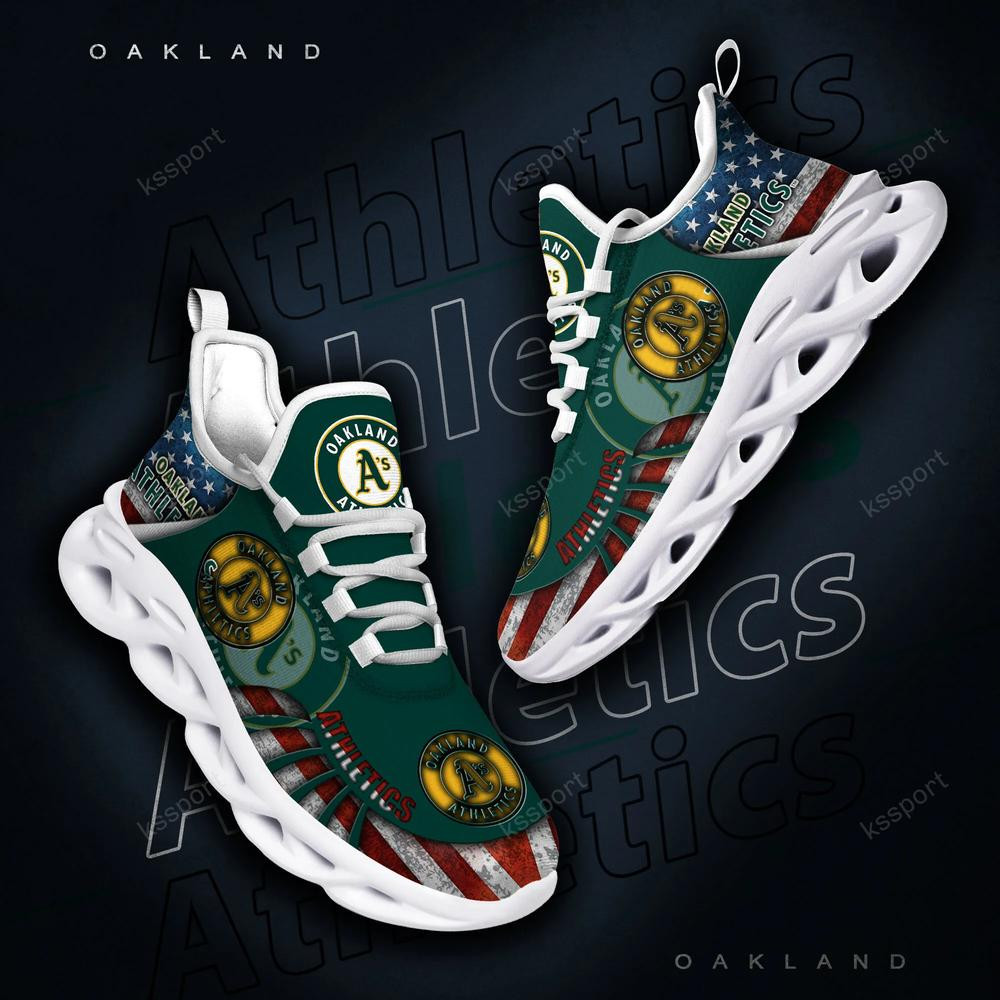 Oakland Athletics Max Soul Clunky Shoes - Famjoys Oakland Athletics Max Soul Clunky Shoes - Famjoys