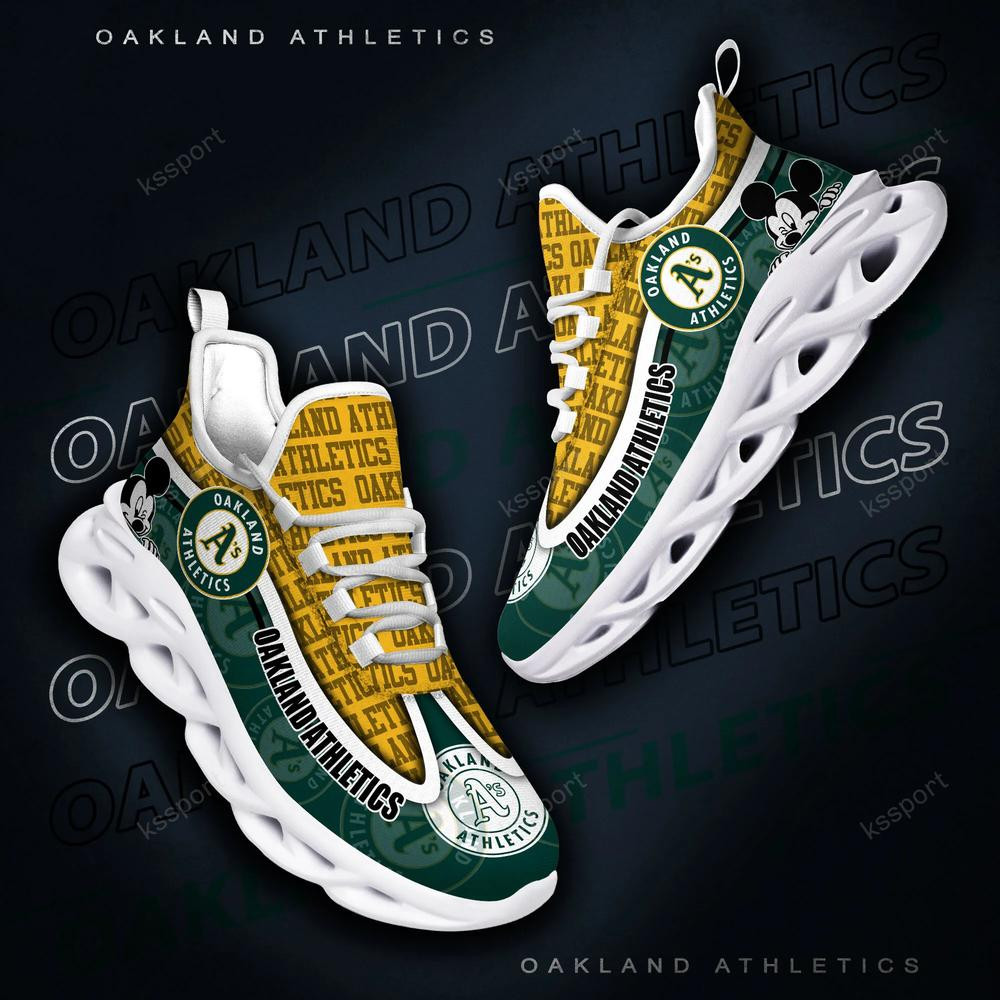 Oakland Athletics Max Soul Clunky Sneakers - Famjoys Oakland Athletics Max Soul Clunky Sneakers - Famjoys