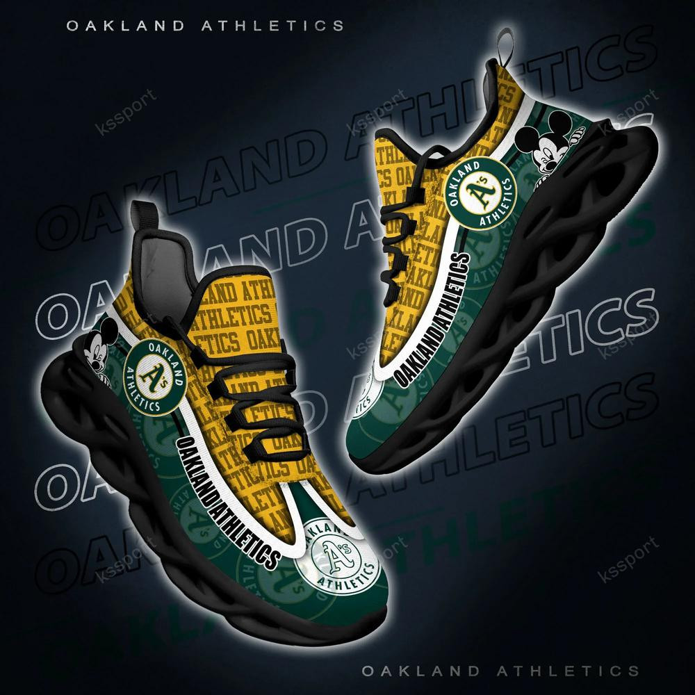 Oakland Athletics Max Soul Clunky Sneakers - Famjoys Oakland Athletics Max Soul Clunky Sneakers - Famjoys