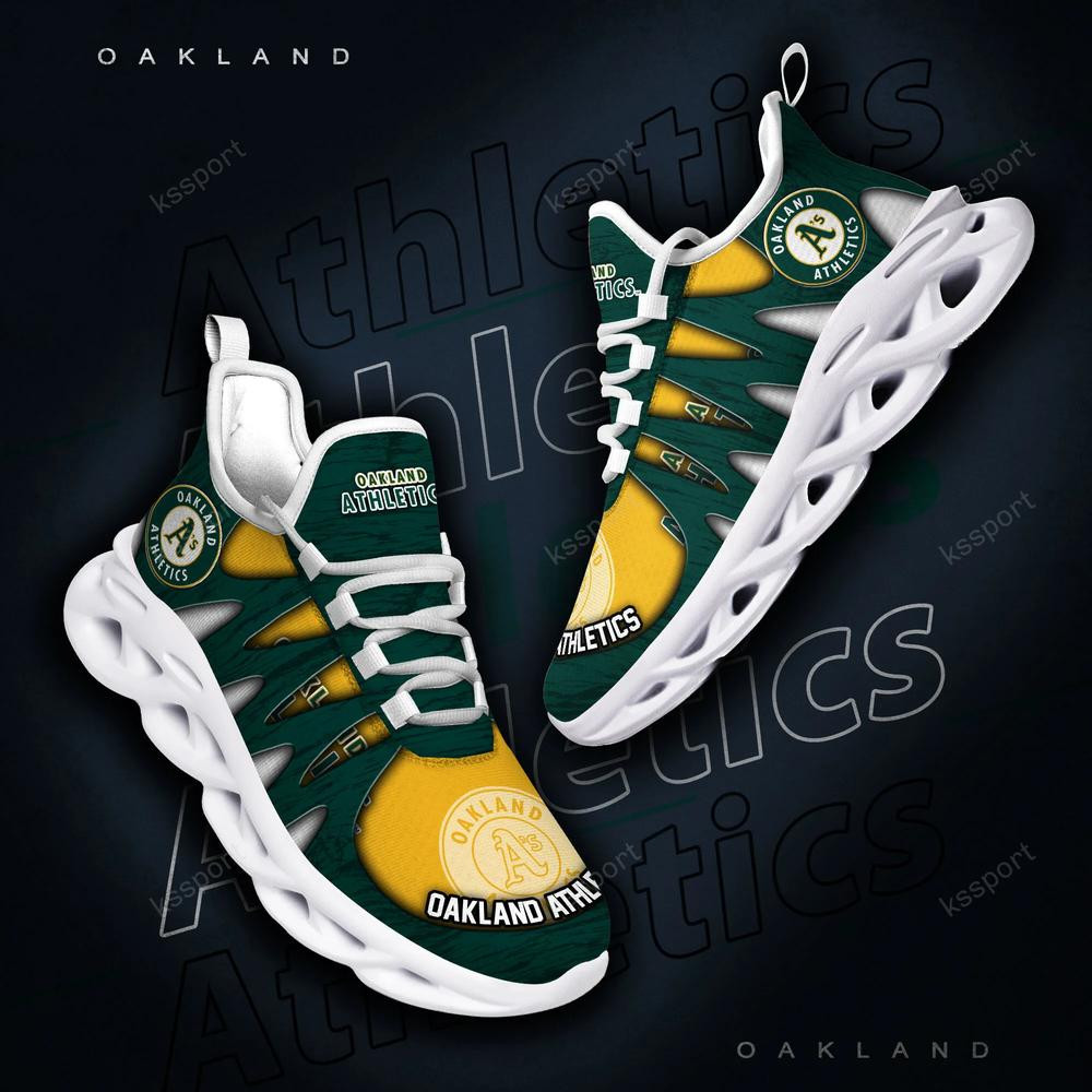 Oakland Athletics Max Soul Shoes, Running Sneakers - Famjoys Oakland Athletics Max Soul Shoes, Running Sneakers - Famjoys