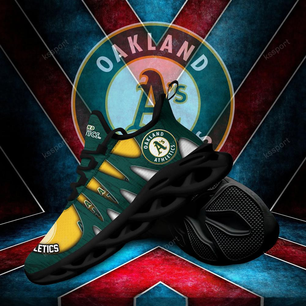 Oakland Athletics Max Soul Shoes, Running Sneakers - Famjoys Oakland Athletics Max Soul Shoes, Running Sneakers - Famjoys