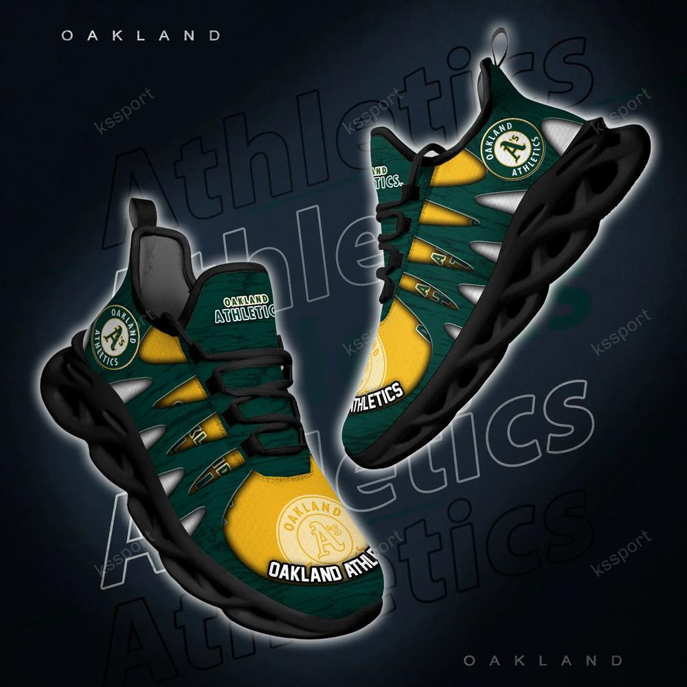 Oakland Athletics Max Soul Shoes, Running Sneakers - Famjoys Oakland Athletics Max Soul Shoes, Running Sneakers - Famjoys
