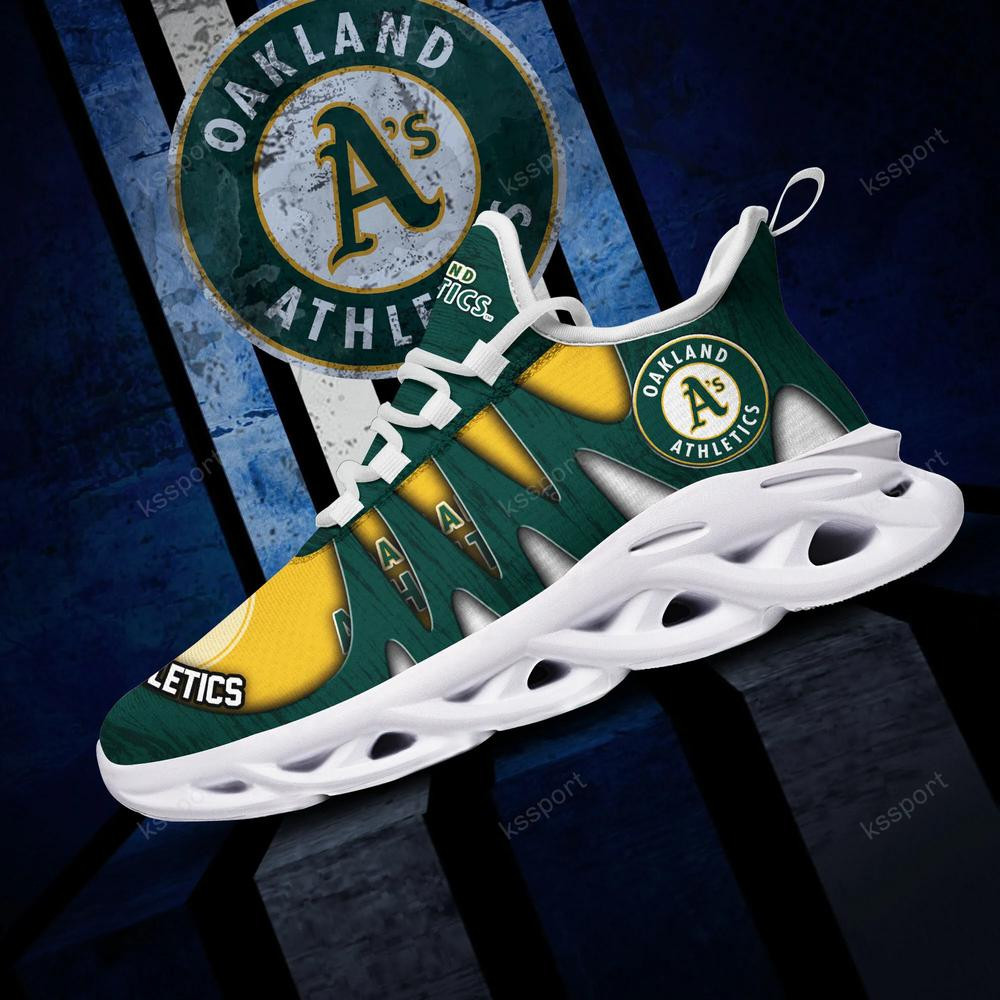 Oakland Athletics Max Soul Shoes, Running Sneakers - Famjoys Oakland Athletics Max Soul Shoes, Running Sneakers - Famjoys
