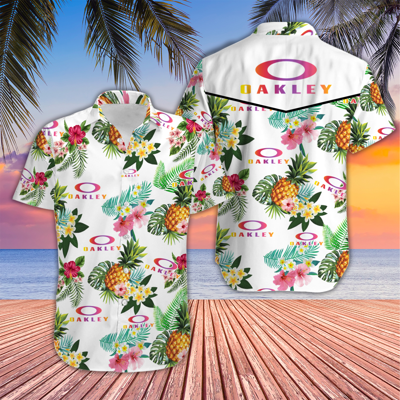 Oakley Hawaiian Shirt Ver4 - Famjoys Oakley Hawaiian Shirt Ver4 - Famjoys