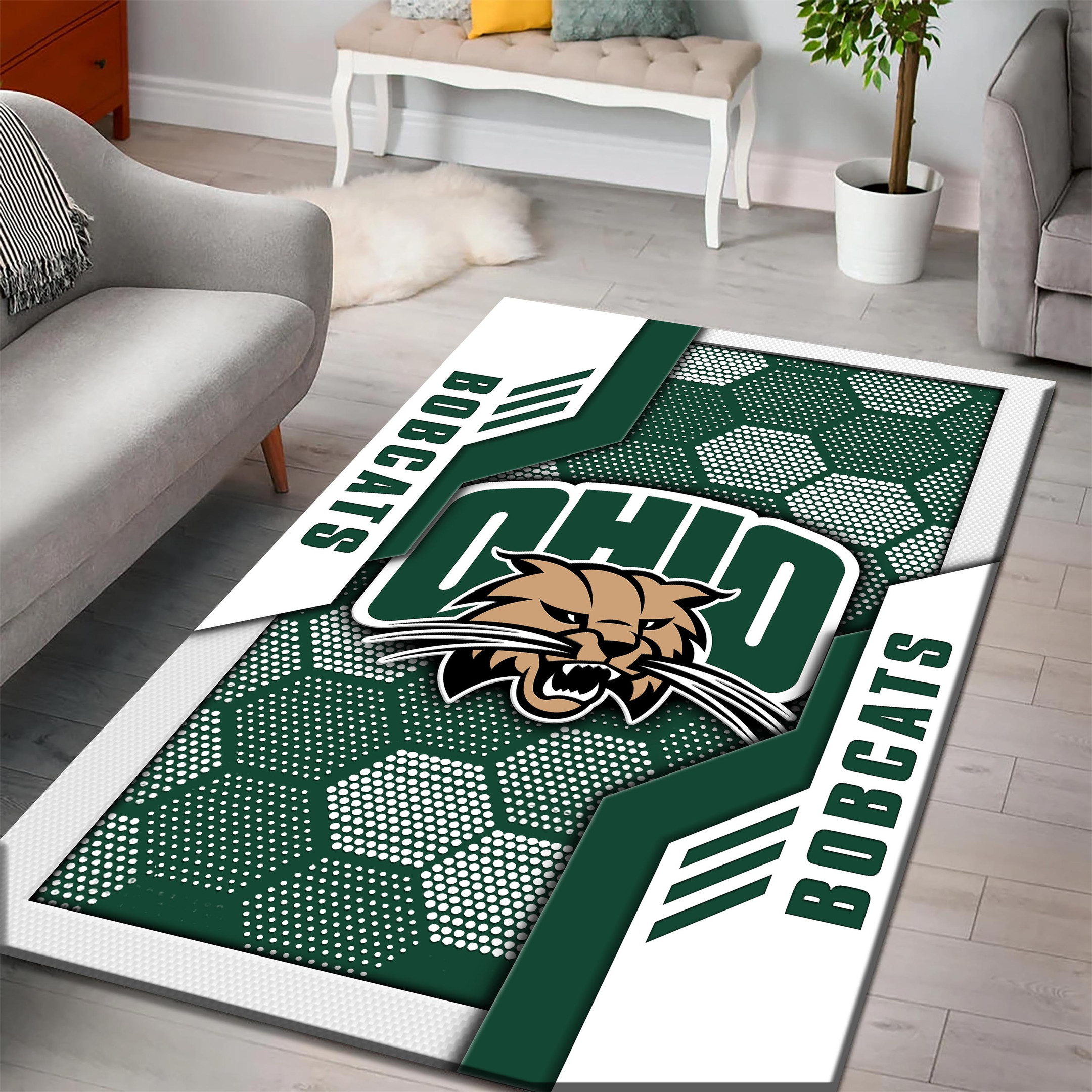Ohio Bobcats Area Rugs 3775 - Famjoys Ohio Bobcats Area Rugs 3775 - Famjoys