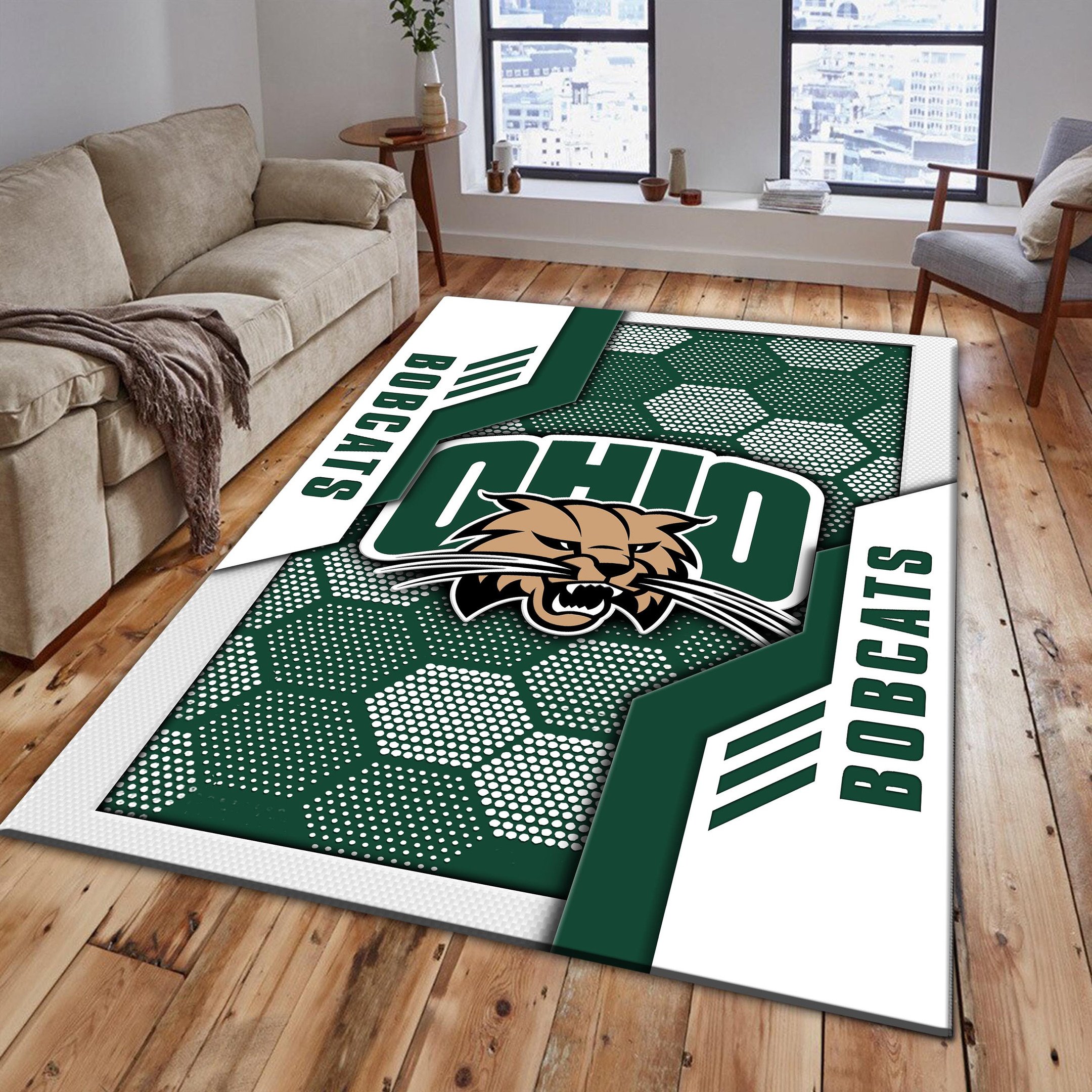 Ohio Bobcats Area Rugs 3775 - Famjoys Ohio Bobcats Area Rugs 3775 - Famjoys