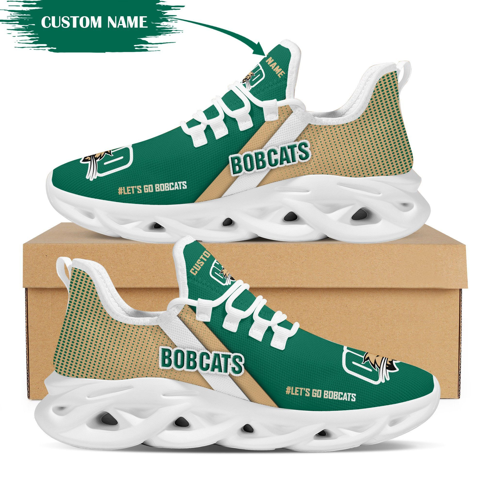 Ohio Bobcats Custom Personalized Max Soul Sneakers Shoes - Famjoys Ohio Bobcats Custom Personalized Max Soul Sneakers Shoes - Famjoys