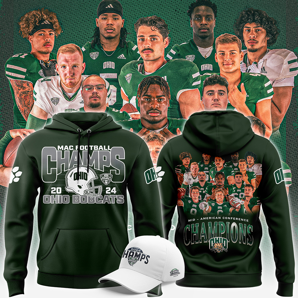 Ohio Bobcats football MAC Champions Hoodie - Famjoys Ohio Bobcats football MAC Champions Hoodie - Famjoys
