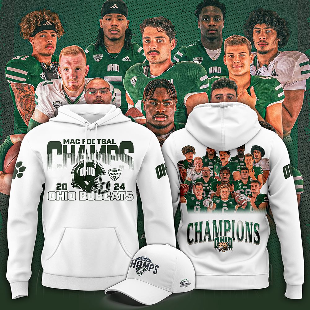 Ohio Bobcats football MAC Champions Hoodie - Famjoys Ohio Bobcats football MAC Champions Hoodie - Famjoys