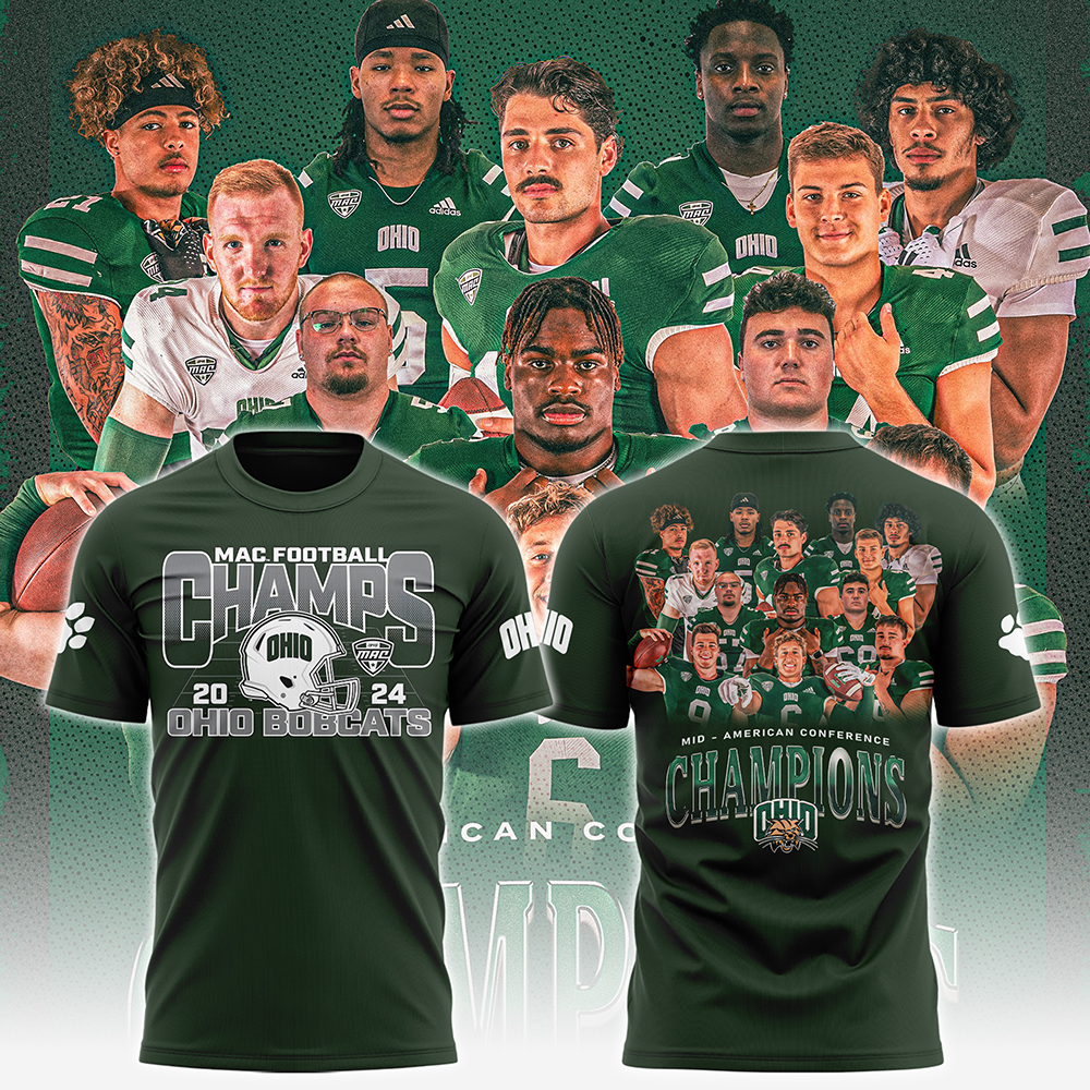 Ohio Bobcats football MAC Champions TShirt - Famjoys Ohio Bobcats football MAC Champions TShirt - Famjoys