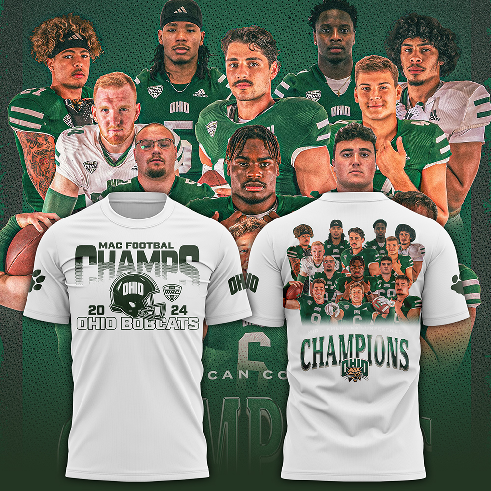 Ohio Bobcats football MAC Champions TShirt V2 - Famjoys Ohio Bobcats football MAC Champions TShirt V2 - Famjoys