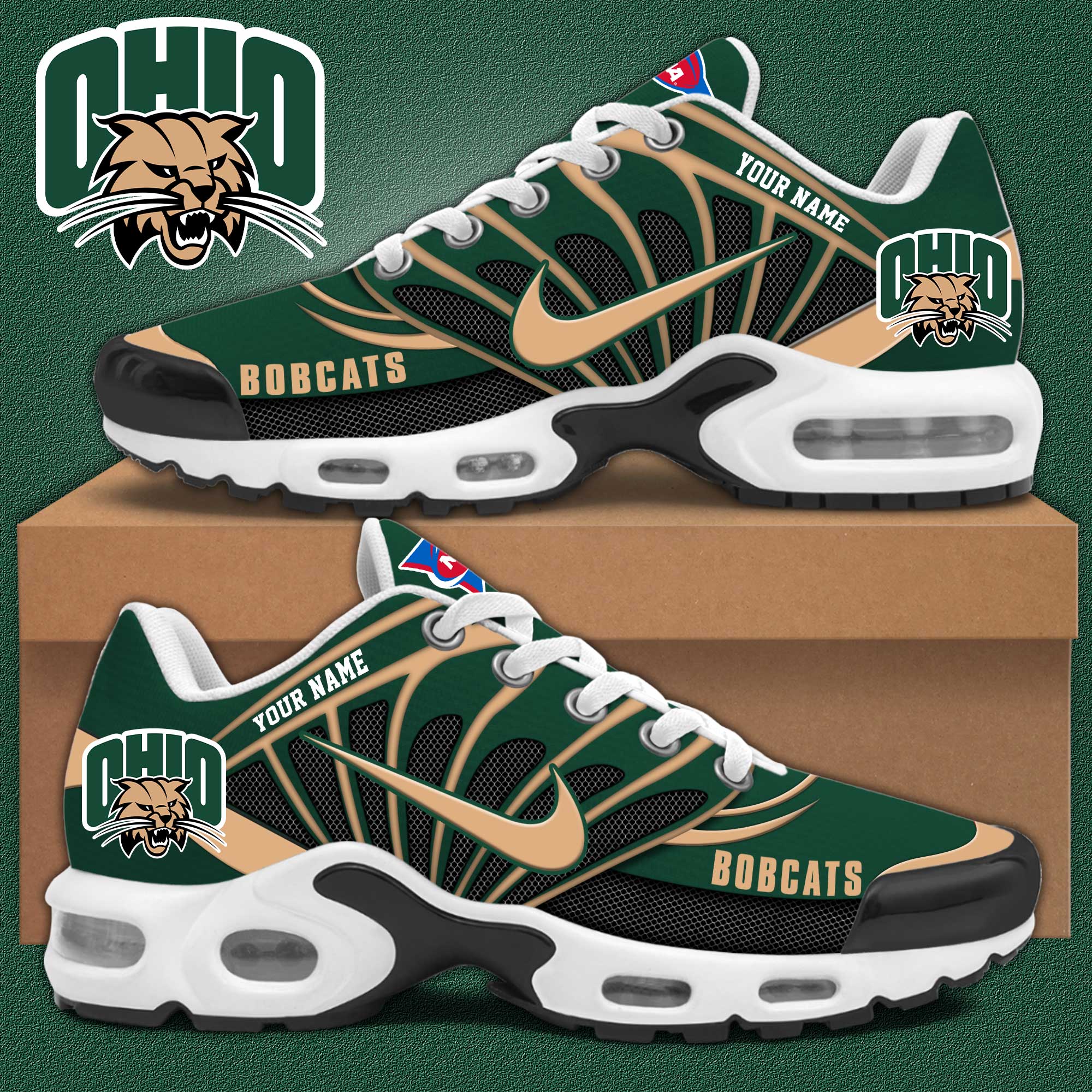 Ohio Bobcats Personalized Shoes - Famjoys Ohio Bobcats Personalized Shoes - Famjoys