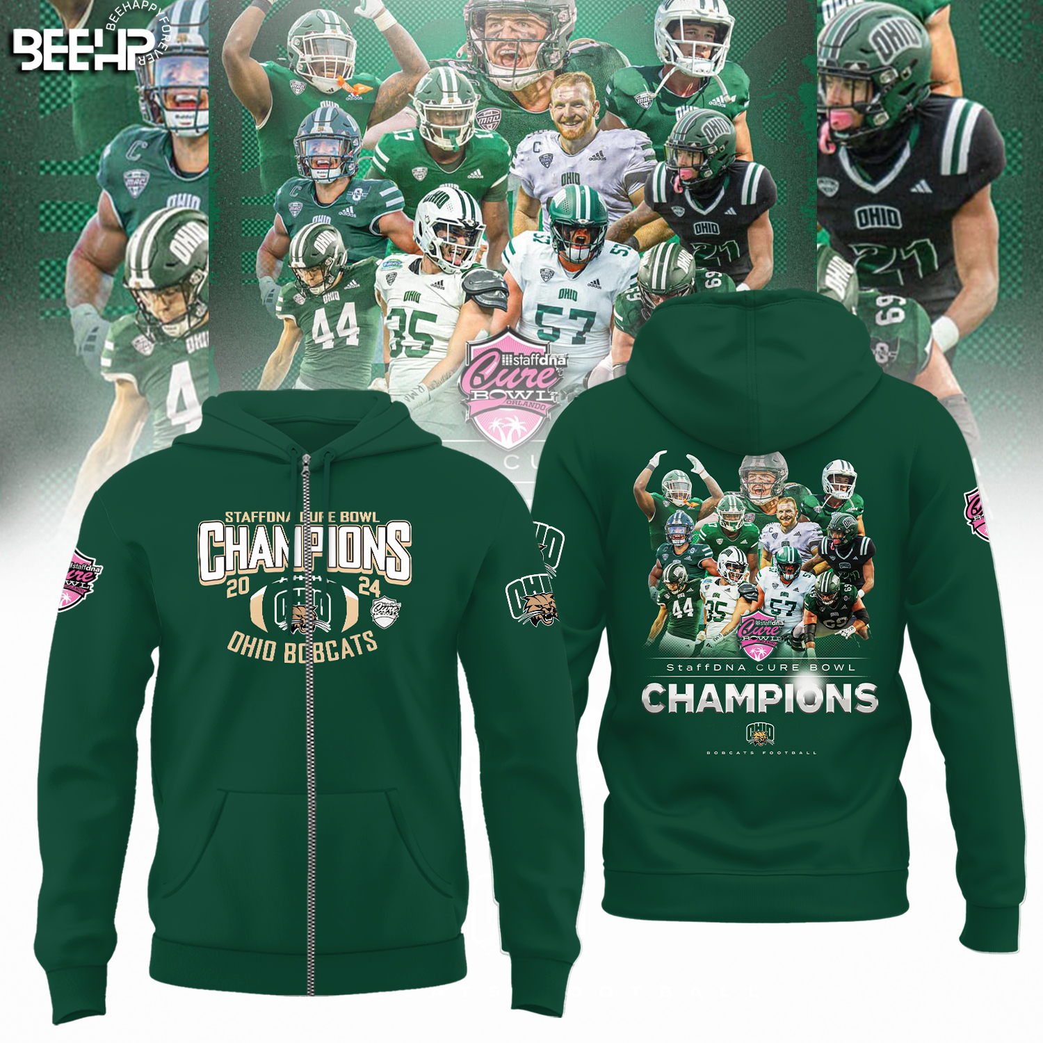 OHIO BOBCATS StaffDNA CURE BOWL CHAMPIONS Shirt - Famjoys OHIO BOBCATS StaffDNA CURE BOWL CHAMPIONS Shirt - Famjoys
