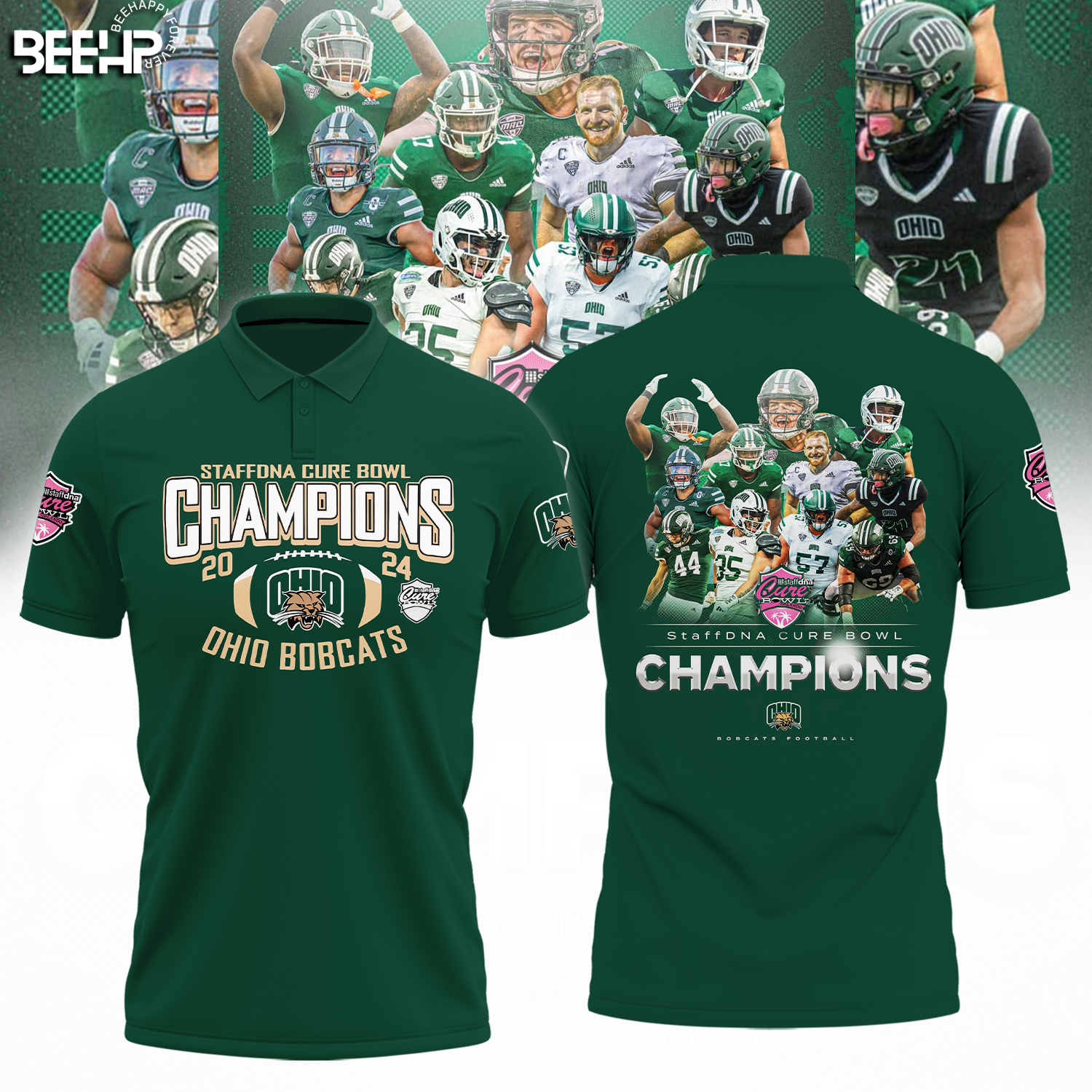 OHIO BOBCATS StaffDNA CURE BOWL CHAMPIONS Shirt - Famjoys OHIO BOBCATS StaffDNA CURE BOWL CHAMPIONS Shirt - Famjoys