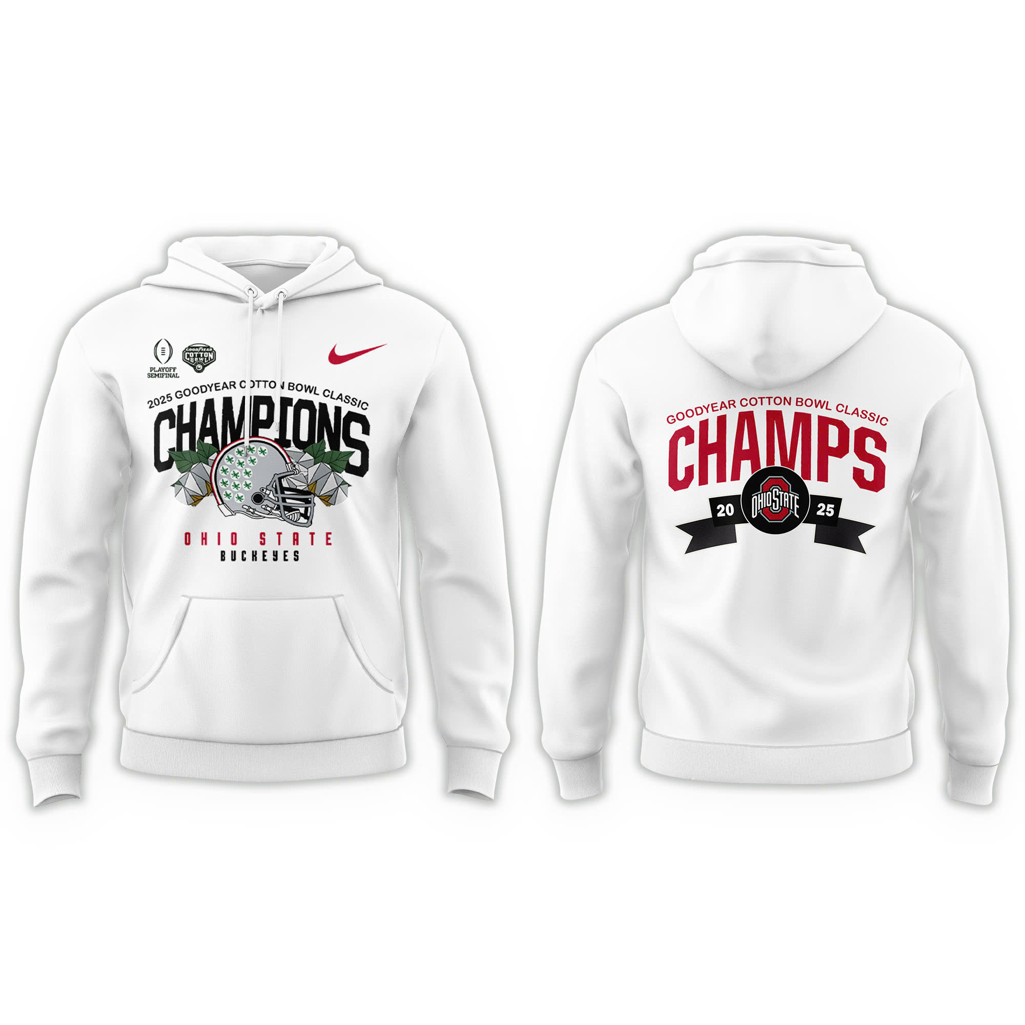 Ohio State Buckeyes 2025 Cotton Bowl Champions Hoodie - Famjoys Ohio State Buckeyes 2025 Cotton Bowl Champions Hoodie - Famjoys