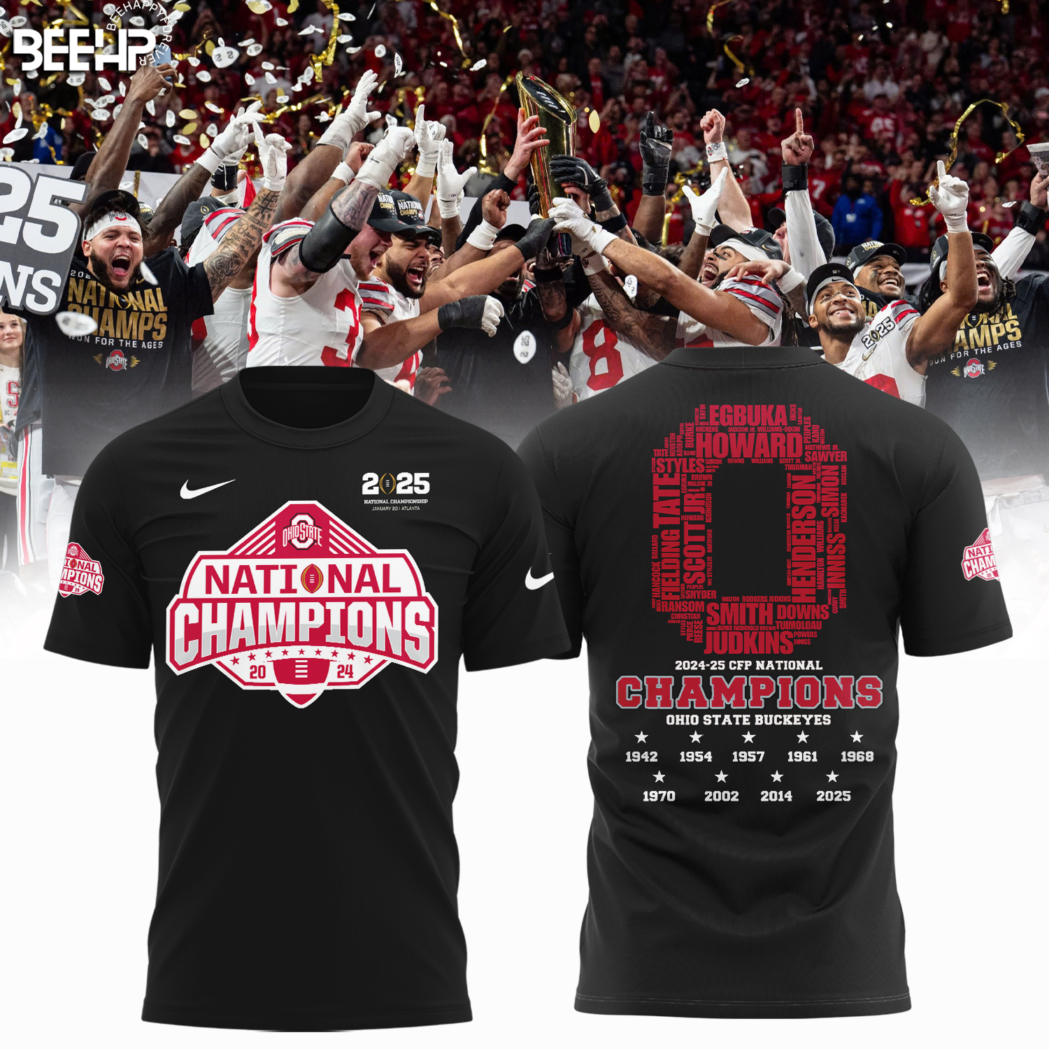 Ohio State Buckeyes 2025 National Champions Shirt - Famjoys Ohio State Buckeyes 2025 National Champions Shirt - Famjoys