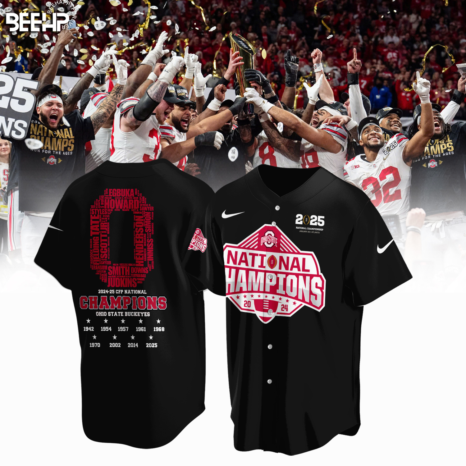 Ohio State Buckeyes 2025 National Champions Shirt - Famjoys Ohio State Buckeyes 2025 National Champions Shirt - Famjoys