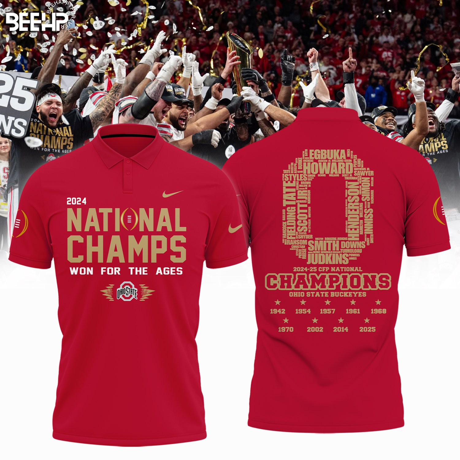 Ohio State Buckeyes 2025 National Champions Shirt - Famjoys Ohio State Buckeyes 2025 National Champions Shirt - Famjoys
