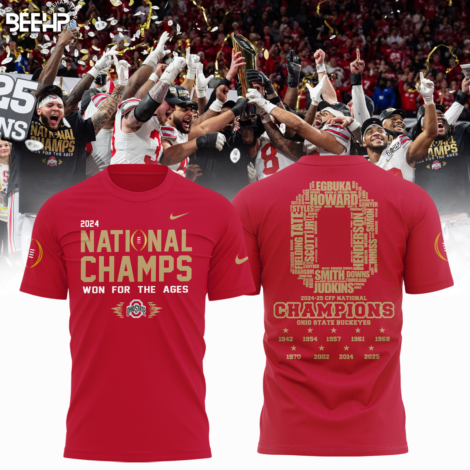 Ohio State Buckeyes 2025 National Champions Shirt - Famjoys Ohio State Buckeyes 2025 National Champions Shirt - Famjoys