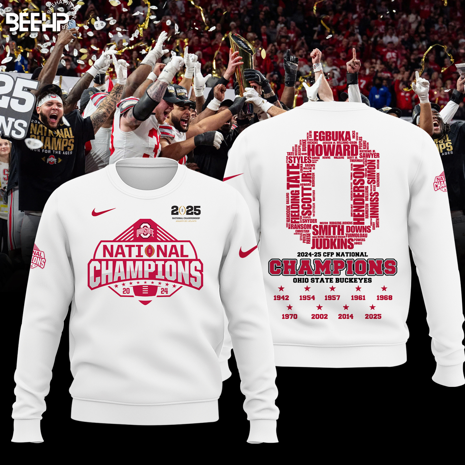 Ohio State Buckeyes 2025 National Champions Shirt - Famjoys Ohio State Buckeyes 2025 National Champions Shirt - Famjoys