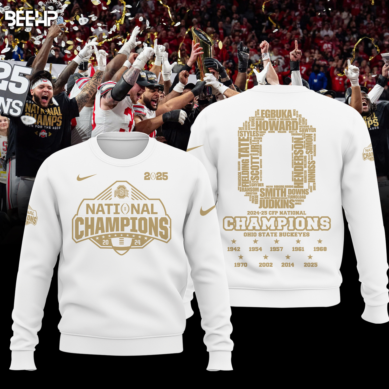 Ohio State Buckeyes 2025 National Champions Shirt - Famjoys Ohio State Buckeyes 2025 National Champions Shirt - Famjoys