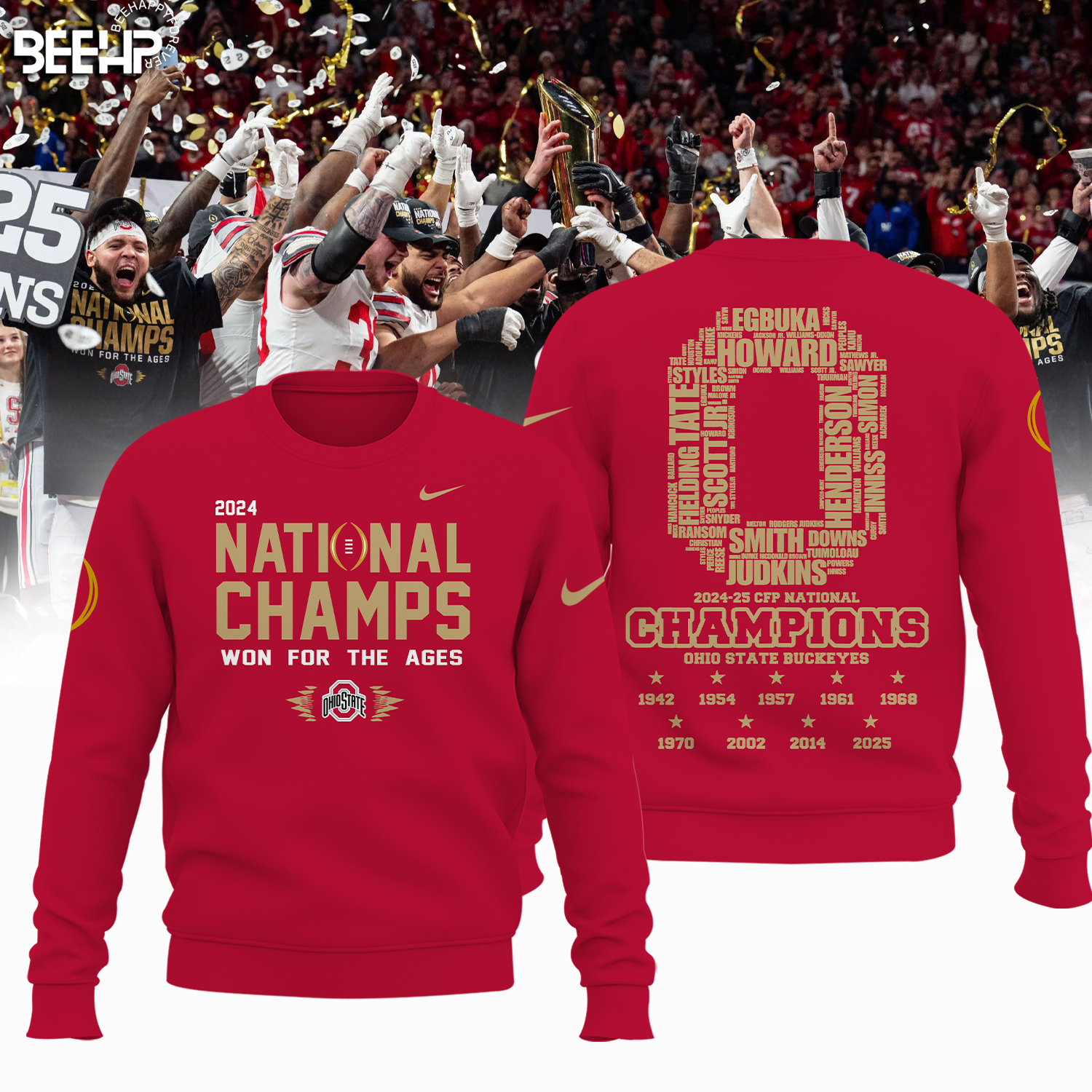 Ohio State Buckeyes 2025 National Champions Shirt - Famjoys Ohio State Buckeyes 2025 National Champions Shirt - Famjoys