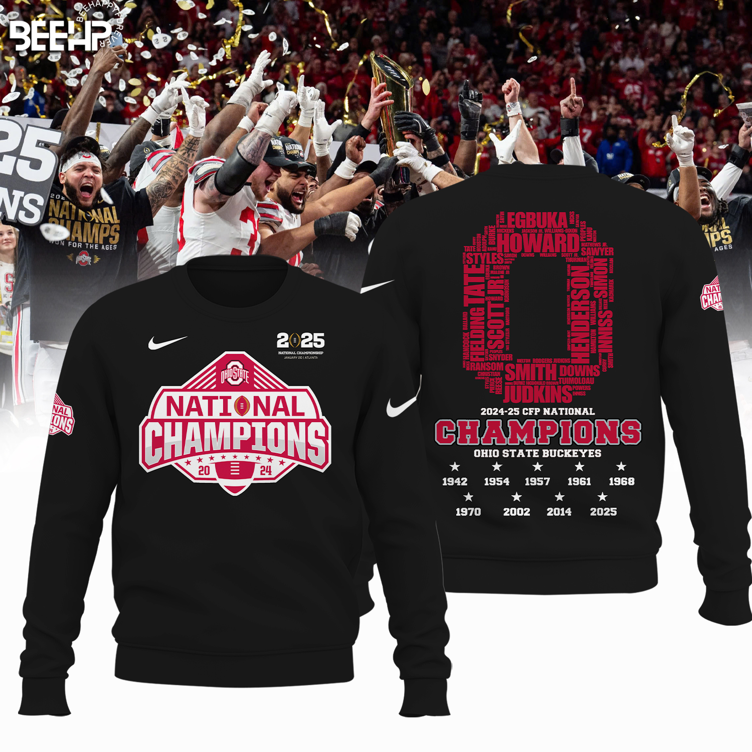 Ohio State Buckeyes 2025 National Champions Shirt - Famjoys Ohio State Buckeyes 2025 National Champions Shirt - Famjoys