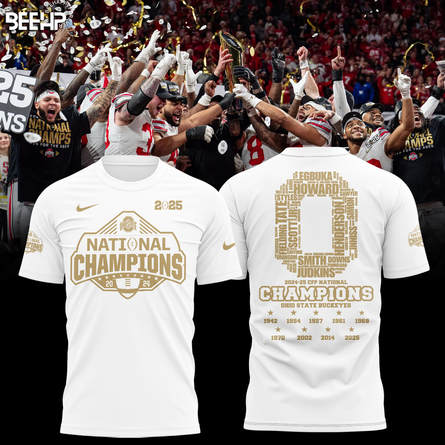 Ohio State Buckeyes 2025 National Champions Shirt - Famjoys Ohio State Buckeyes 2025 National Champions Shirt - Famjoys