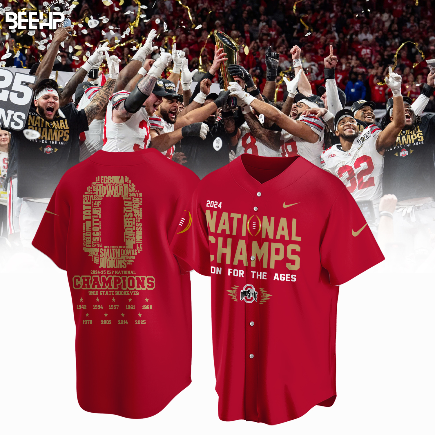 Ohio State Buckeyes 2025 National Champions Shirt - Famjoys Ohio State Buckeyes 2025 National Champions Shirt - Famjoys