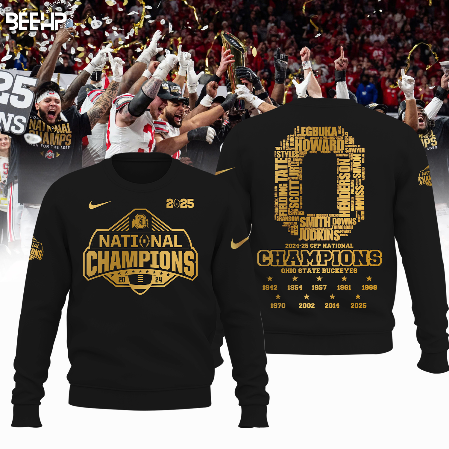 Ohio State Buckeyes 2025 National Champions Shirt - Famjoys Ohio State Buckeyes 2025 National Champions Shirt - Famjoys