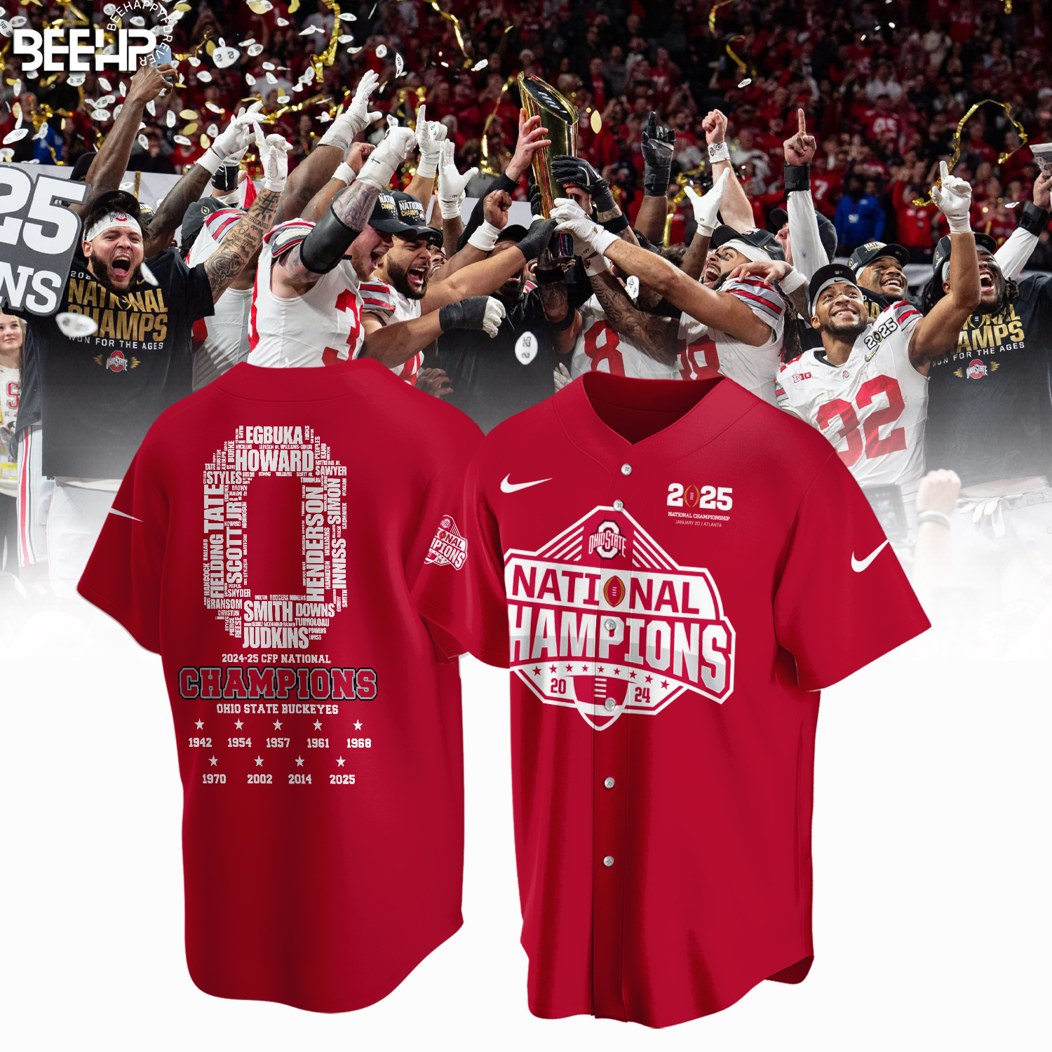 Ohio State Buckeyes 2025 National Champions Shirt - Famjoys Ohio State Buckeyes 2025 National Champions Shirt - Famjoys