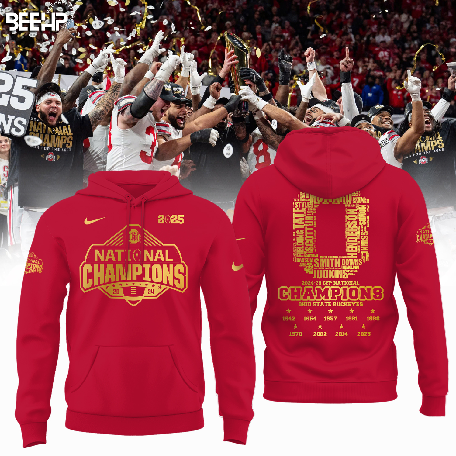 Ohio State Buckeyes 2025 National Champions Shirt - Famjoys Ohio State Buckeyes 2025 National Champions Shirt - Famjoys