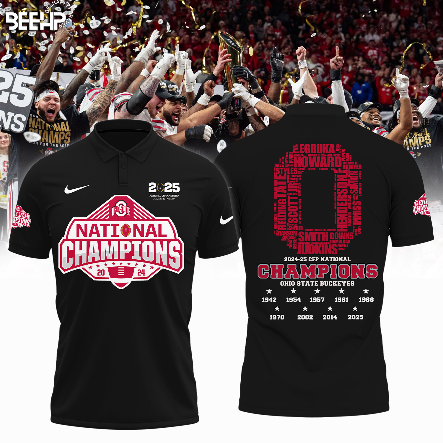 Ohio State Buckeyes 2025 National Champions Shirt - Famjoys Ohio State Buckeyes 2025 National Champions Shirt - Famjoys