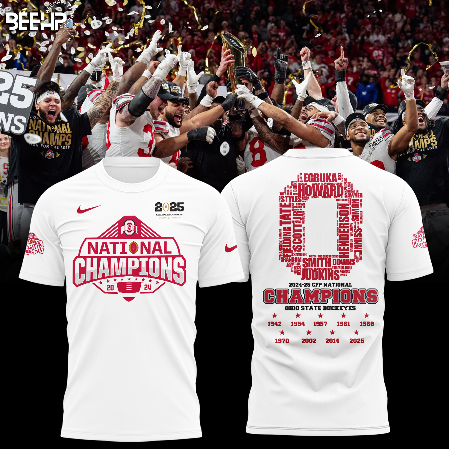 Ohio State Buckeyes 2025 National Champions Shirt - Famjoys Ohio State Buckeyes 2025 National Champions Shirt - Famjoys