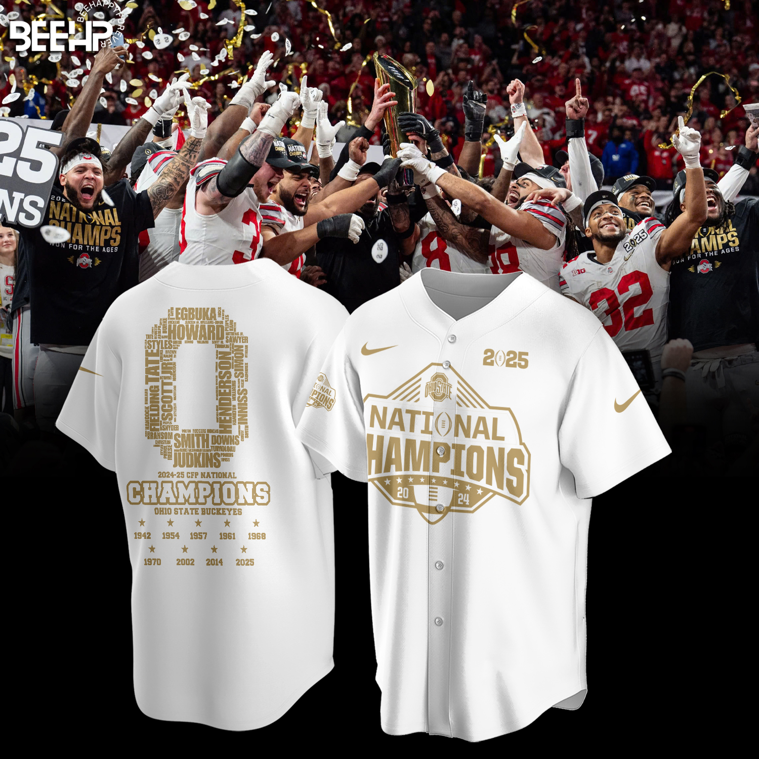 Ohio State Buckeyes 2025 National Champions Shirt - Famjoys Ohio State Buckeyes 2025 National Champions Shirt - Famjoys