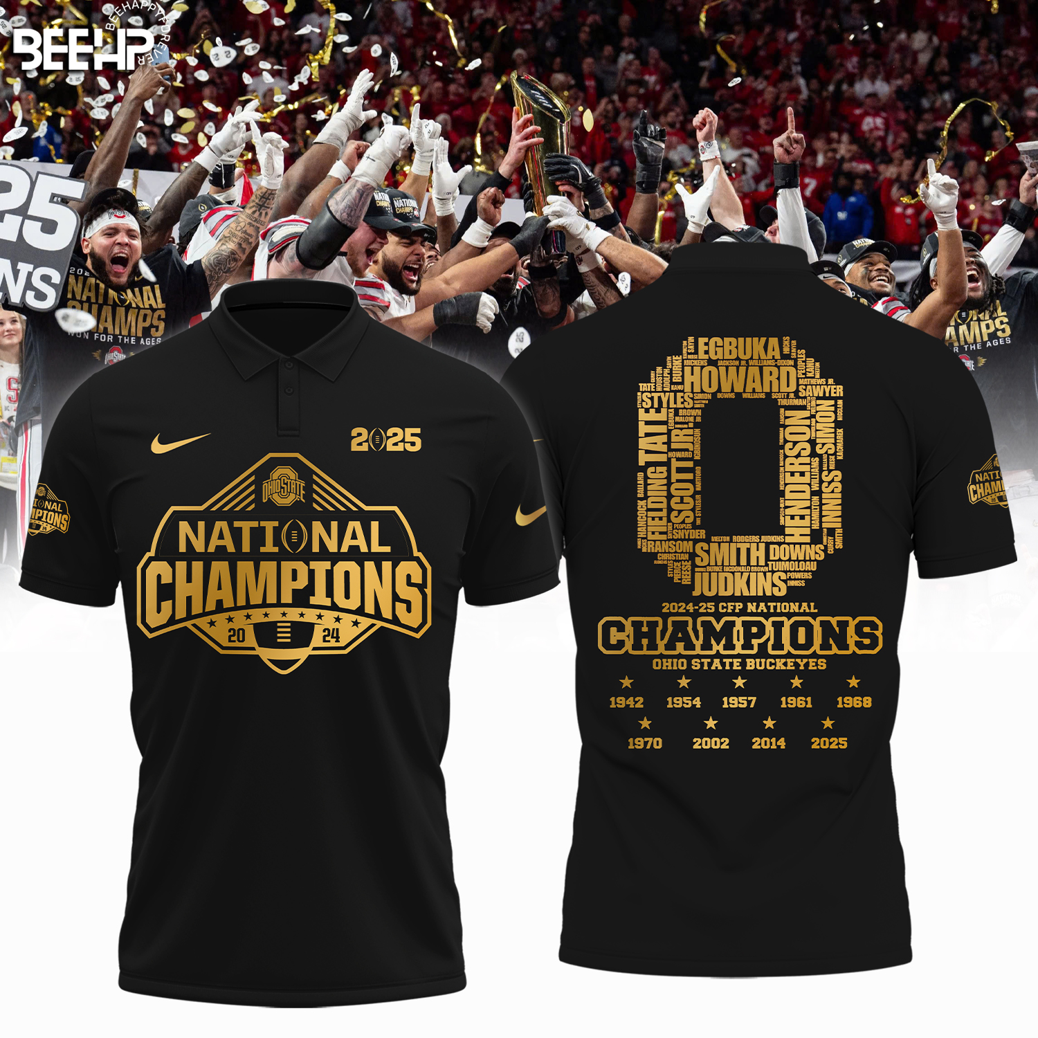Ohio State Buckeyes 2025 National Champions Shirt - Famjoys Ohio State Buckeyes 2025 National Champions Shirt - Famjoys