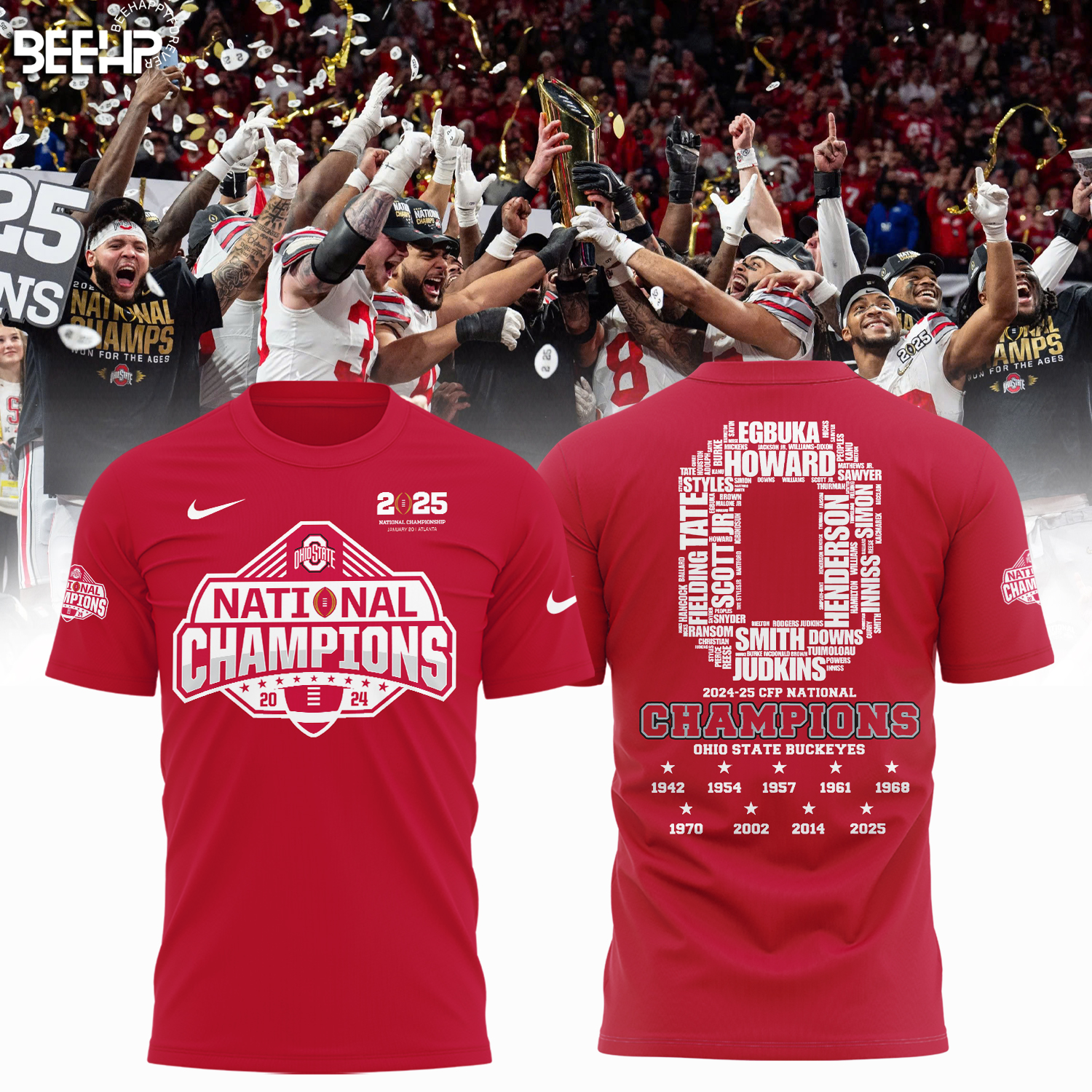 Ohio State Buckeyes 2025 National Champions Shirt - Famjoys Ohio State Buckeyes 2025 National Champions Shirt - Famjoys