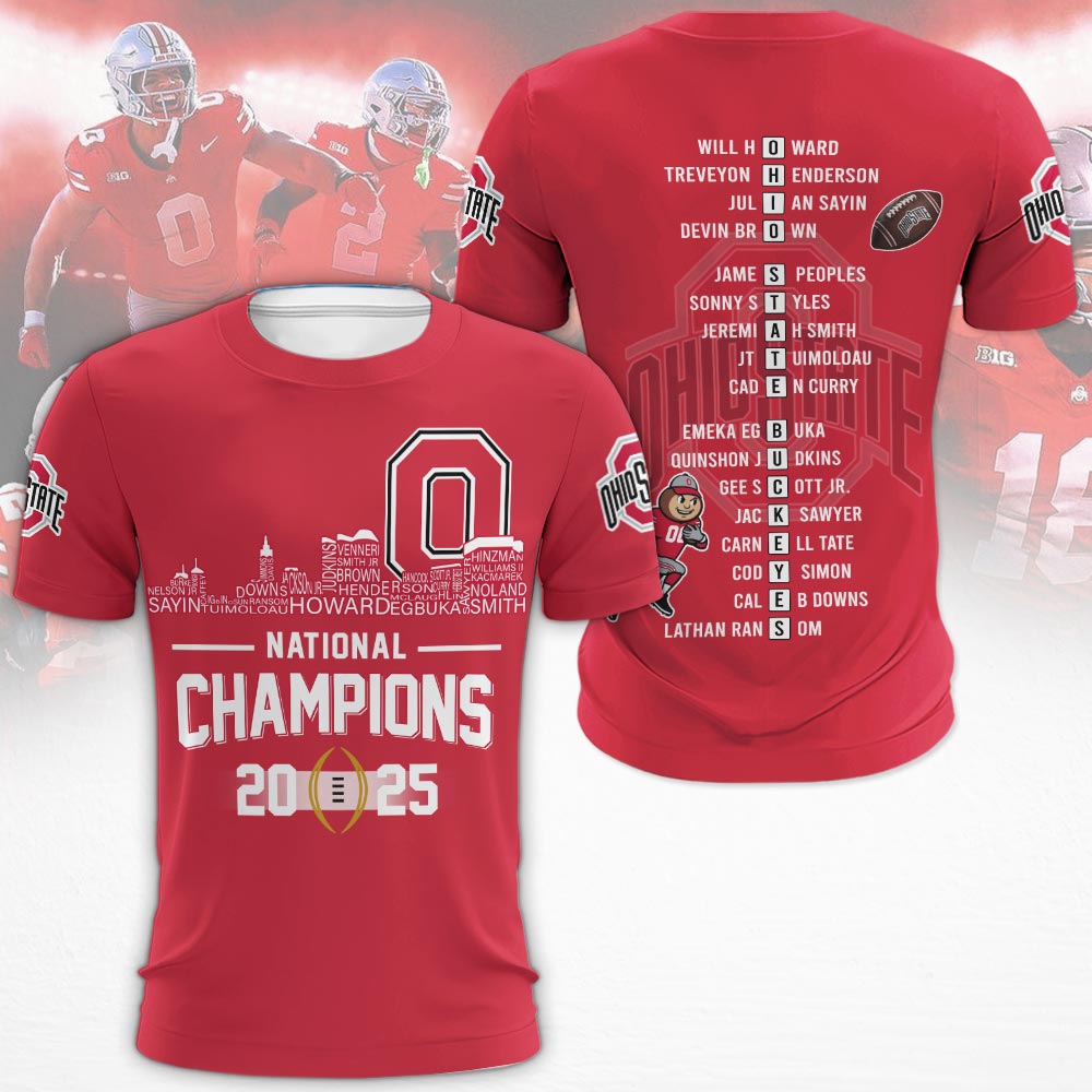 Ohio State Buckeyes 2025 National Championship - Famjoys Ohio State Buckeyes 2025 National Championship - Famjoys