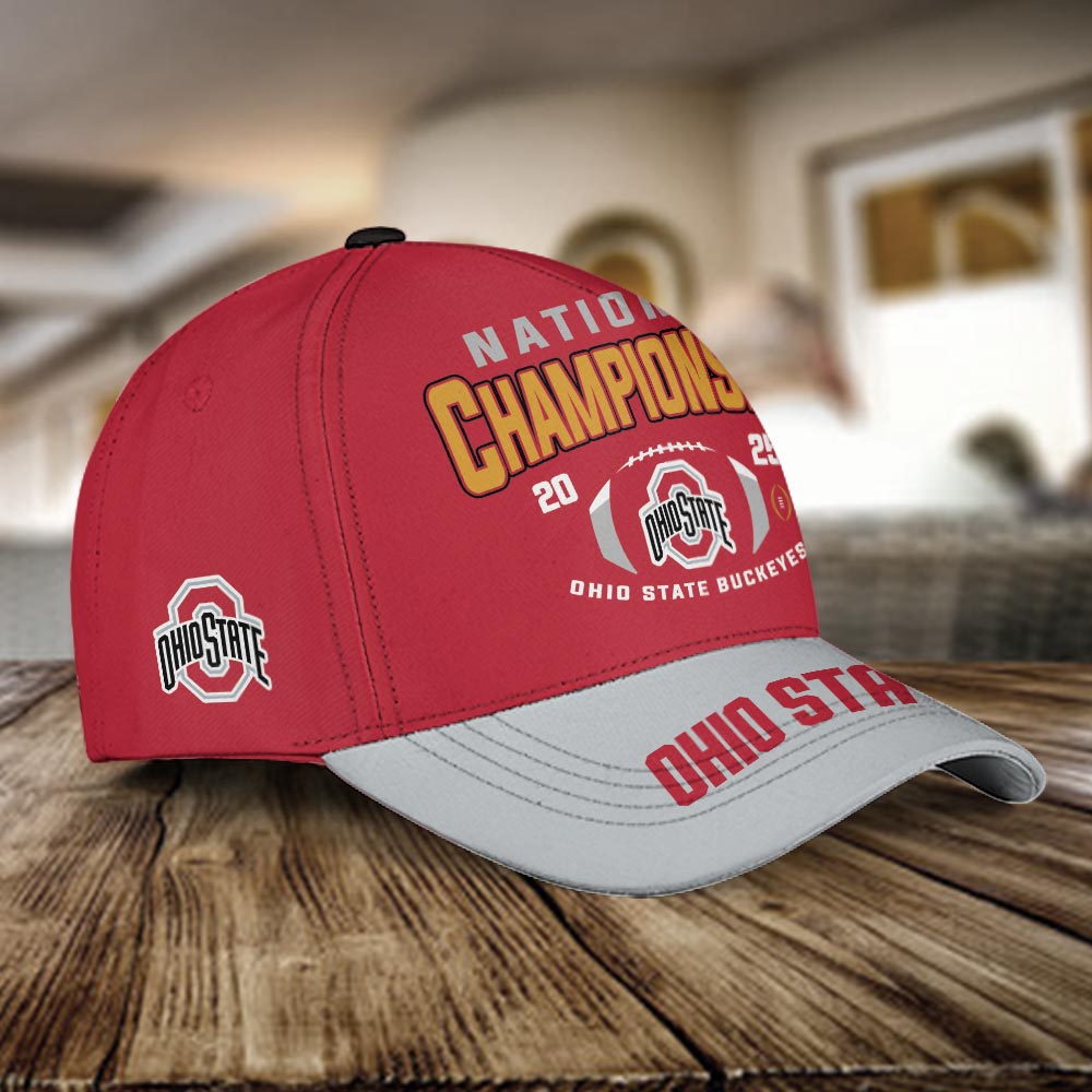 Ohio State Buckeyes 2025 National Champiosn Cap - Famjoys Ohio State Buckeyes 2025 National Champiosn Cap - Famjoys
